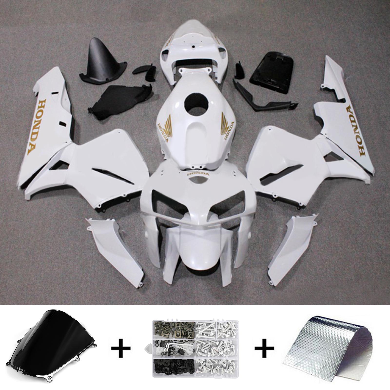 2005-2006 Honda CBR600RR F5 Kit de carénage carrosserie plastique ABS