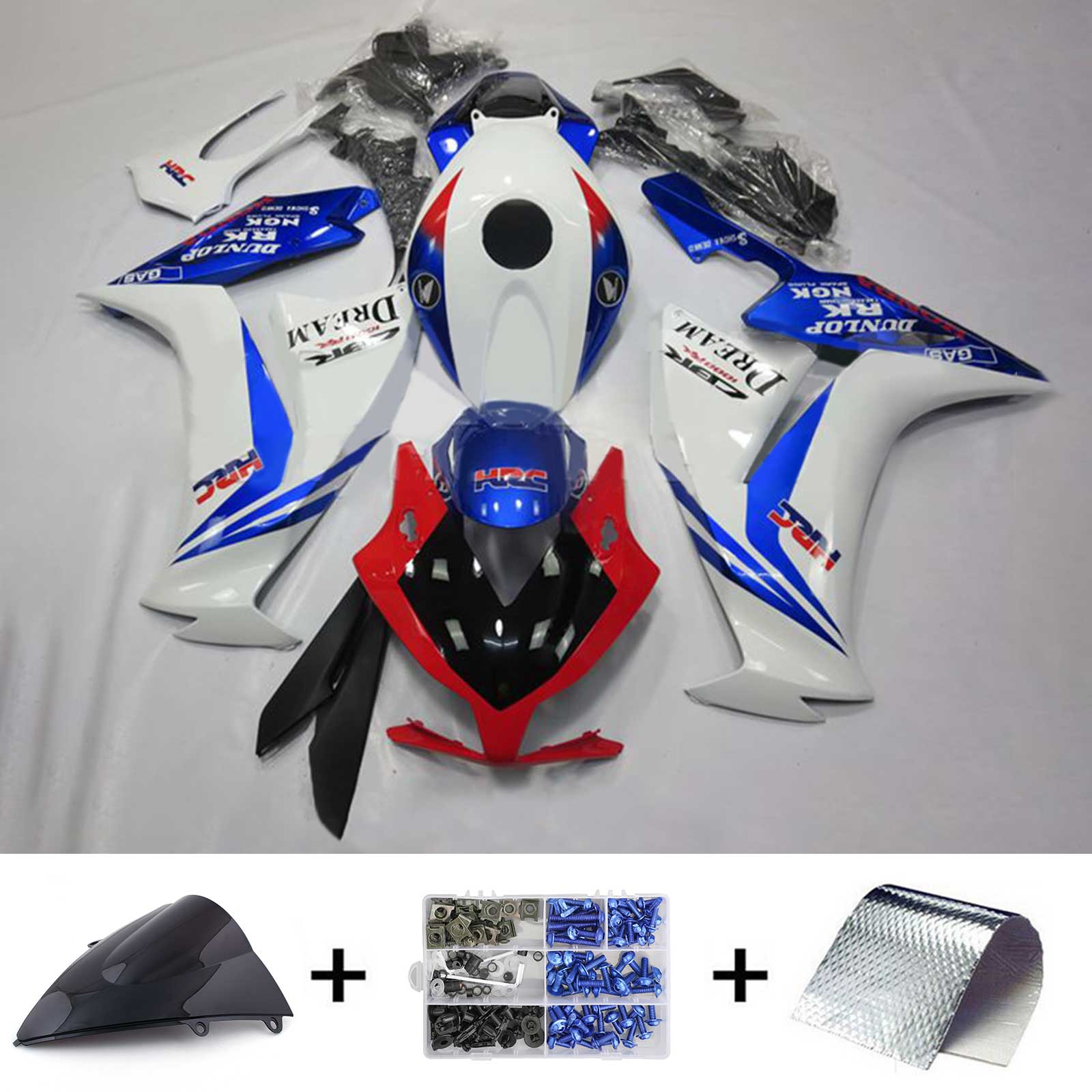 2012-2016 Honda CBR1000RR Kit de carénage d'injection carrosserie plastique ABS # 169
