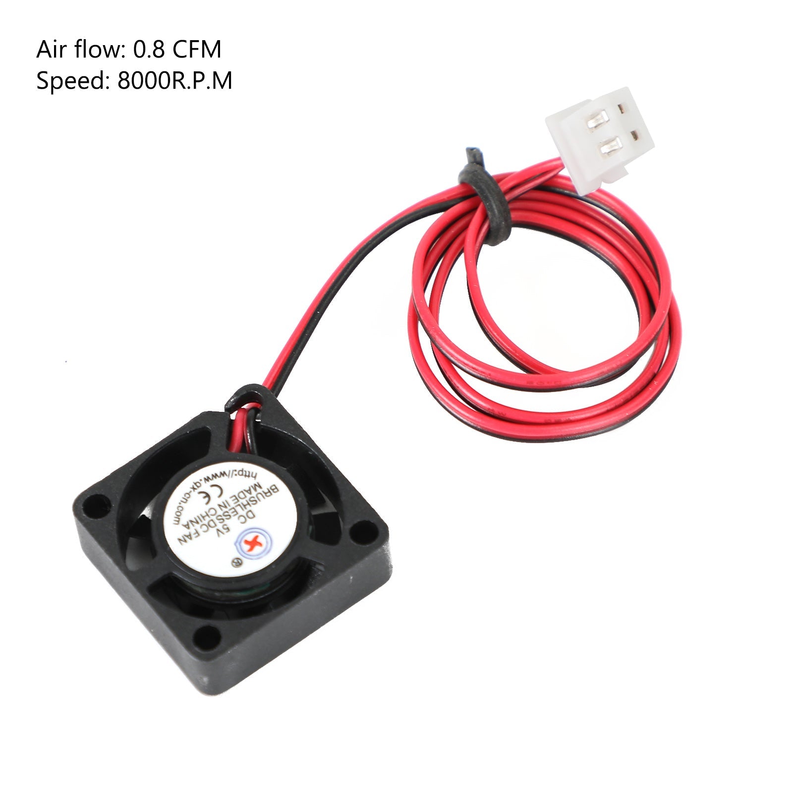 Ventilador de refrigeración DC sin escobillas, 5V, 2006, 20x20x6mm, manga, 2 pines, cable
