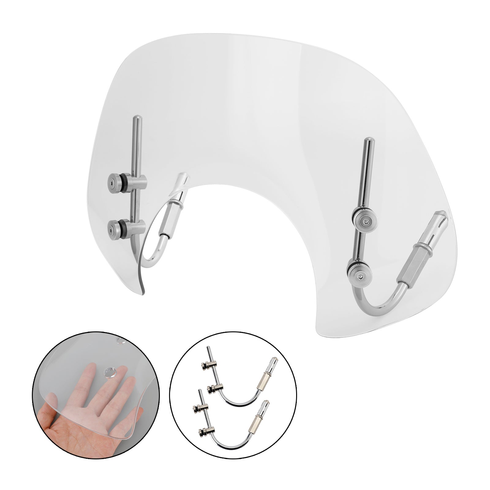 Černé sklo predného skla pre Vespa GTS250 GTS300 2017-2022