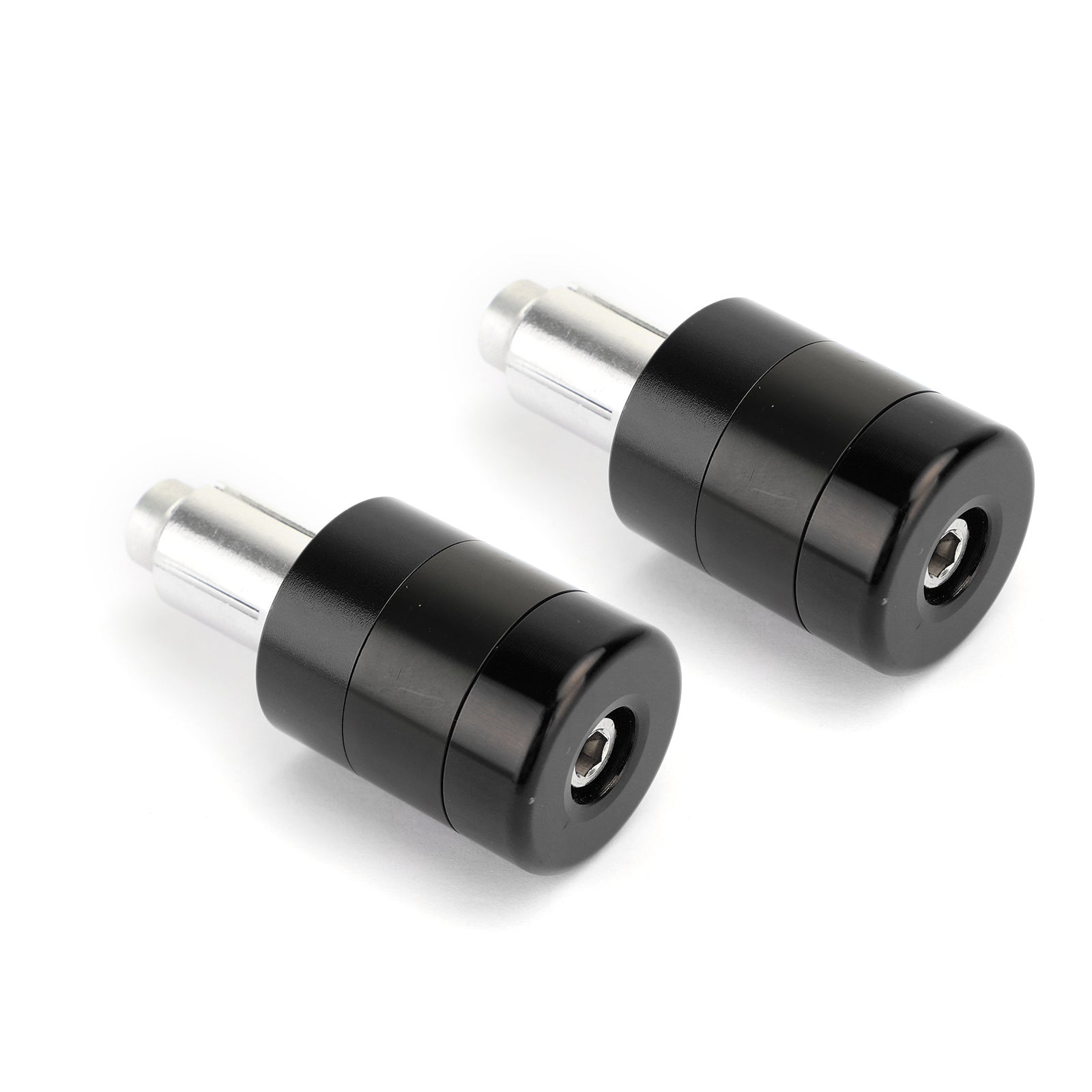 Anti-vibratie 7/8" 22mm Stuur Eindkap M6/M8 Zwart/Titanium Gewichtsschuifregelaar Verlagend Generiek