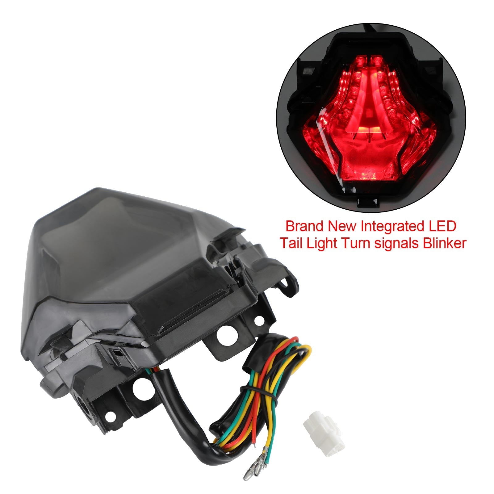 Sinais de curva da luz traseira integrados para yamaha yzf r25/r3 mt 03/07/25 fz 07 genérico