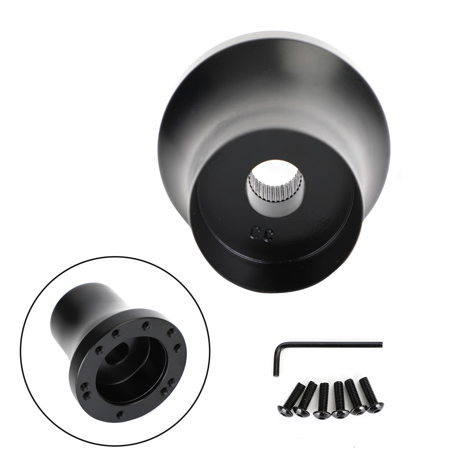 Golfový vozík hliníkový volant Adapter Hub Fit Fit for Club Car DS 1984-Up Black Generic