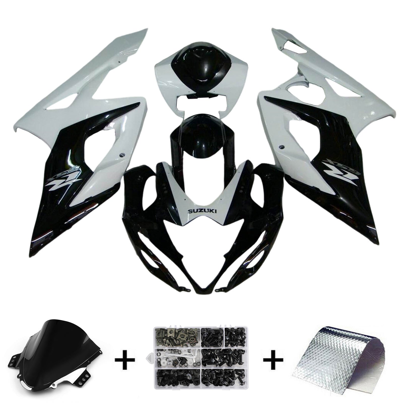 2005-2006 Suzuki GSXR1000 K5 Kit de carenagem ABS de plástico