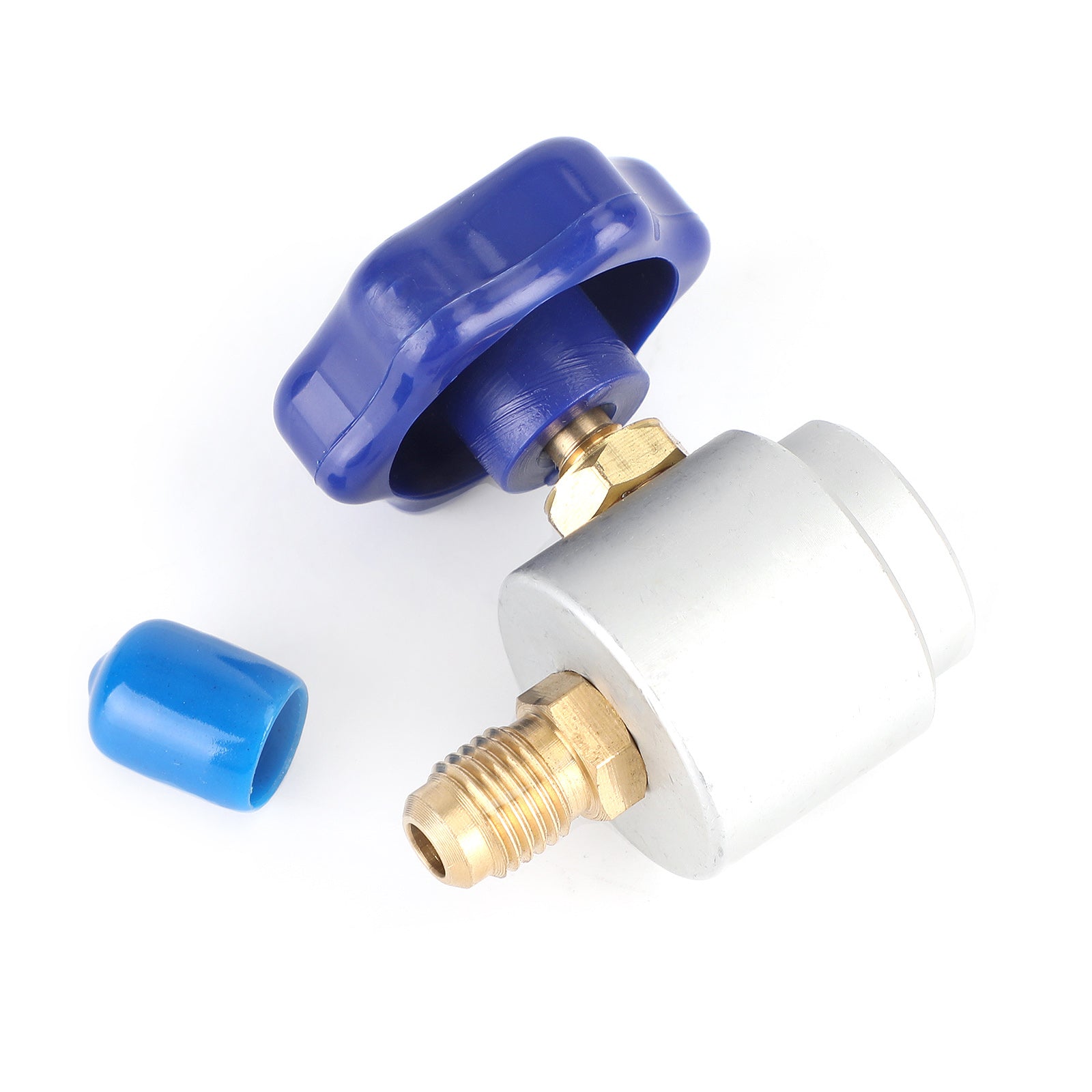 R134A-kylmedelsdispenser med kranventil för 1/4"Och 1/2"AC Freon-laddningsslang