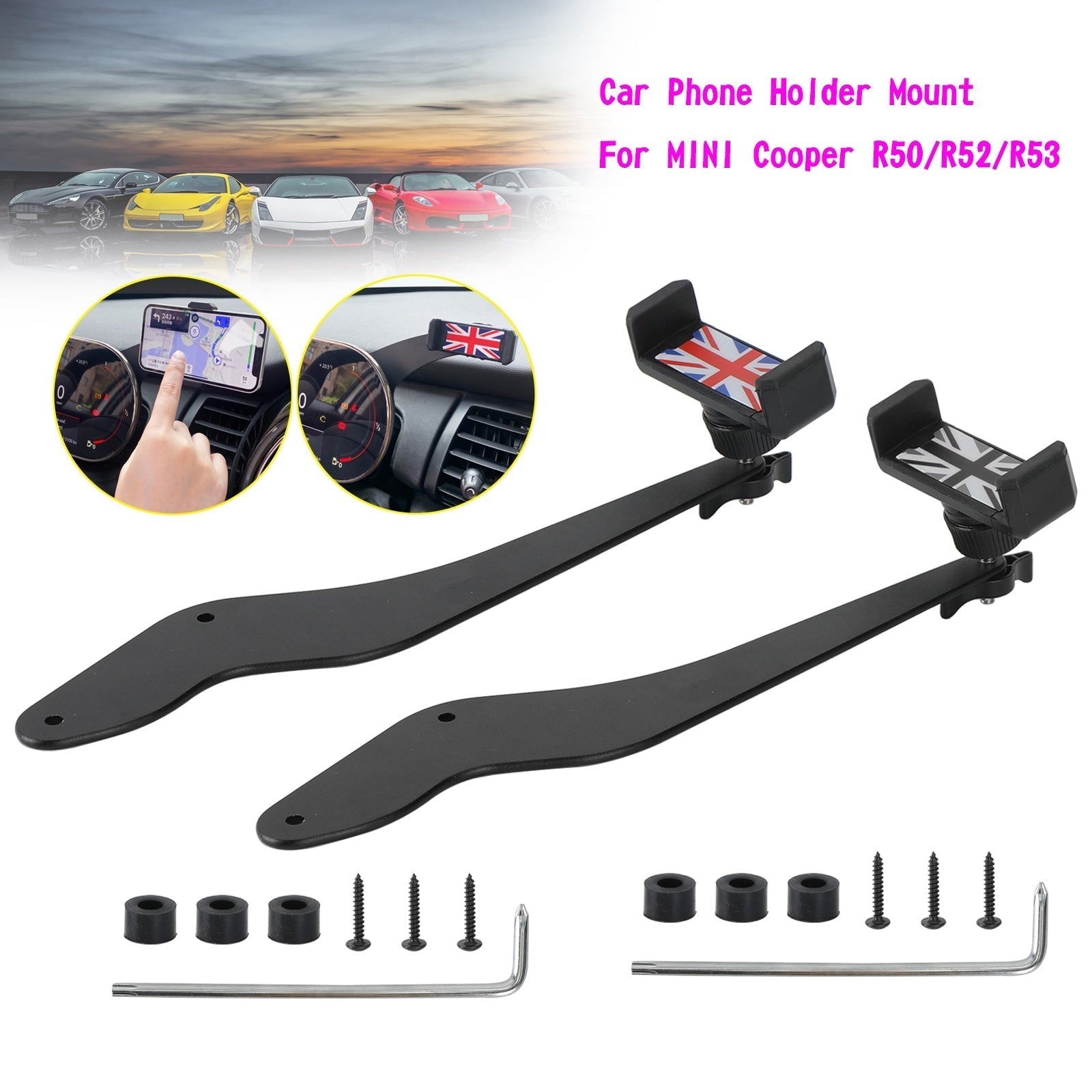 Autotelefoonhouder Rood voor MINI Cooper R50/R52/R53