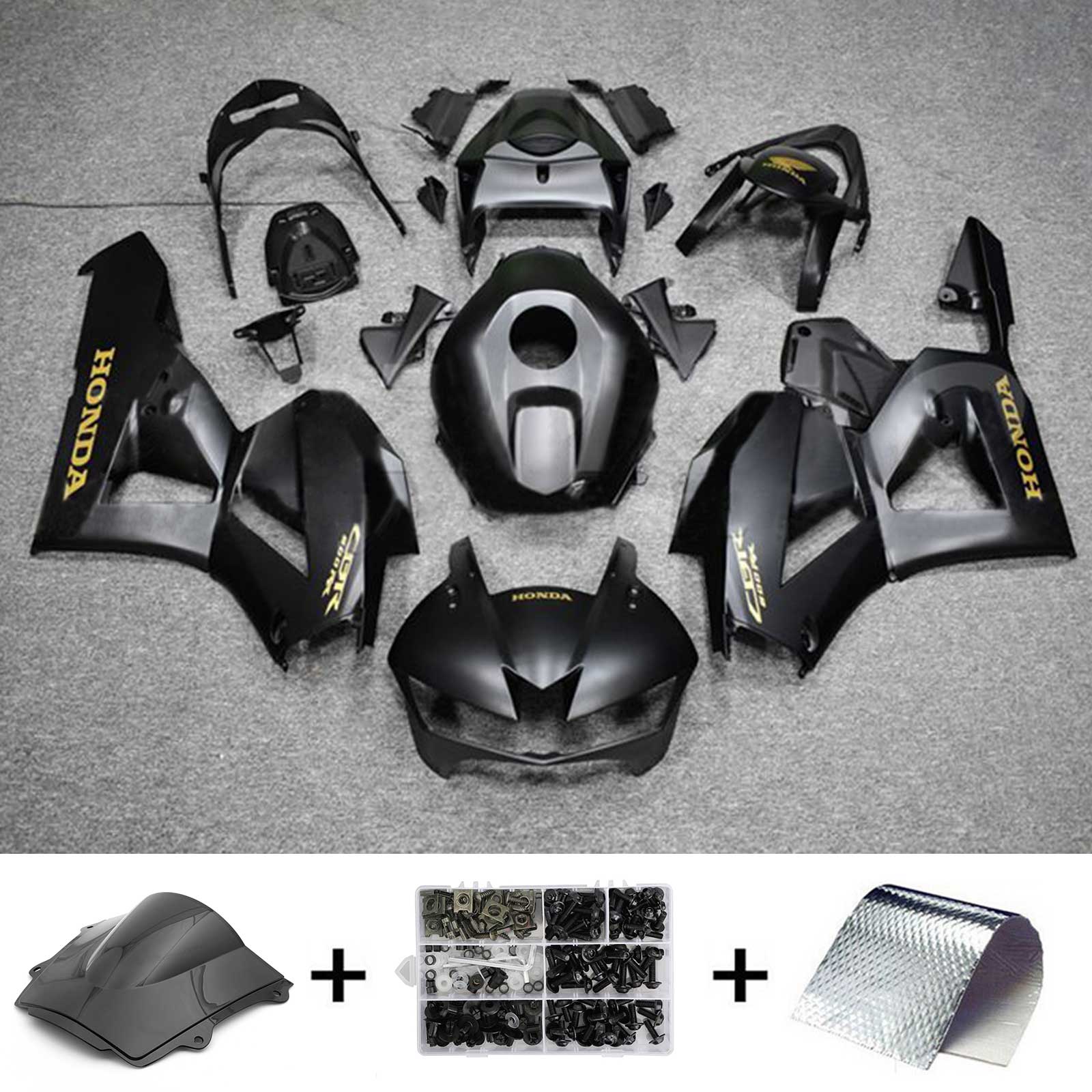 2013-2023 Honda CBR600RR F5 Kit de carénage injection Bodywork Plastic Abs # 101