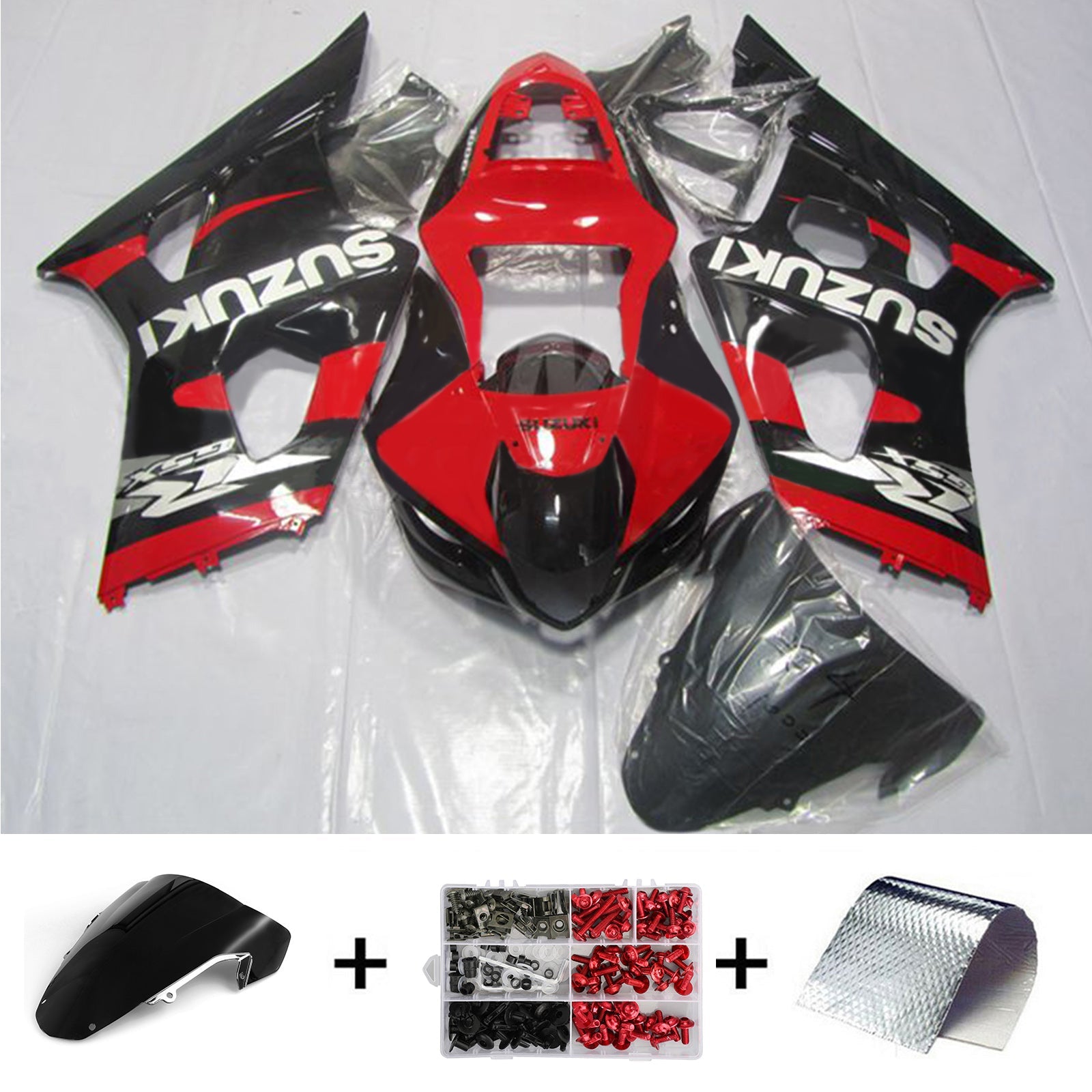 2003-2004 Suzuki GSXR1000 K3 Kit de carénage injection Bodywork Abs en plastique