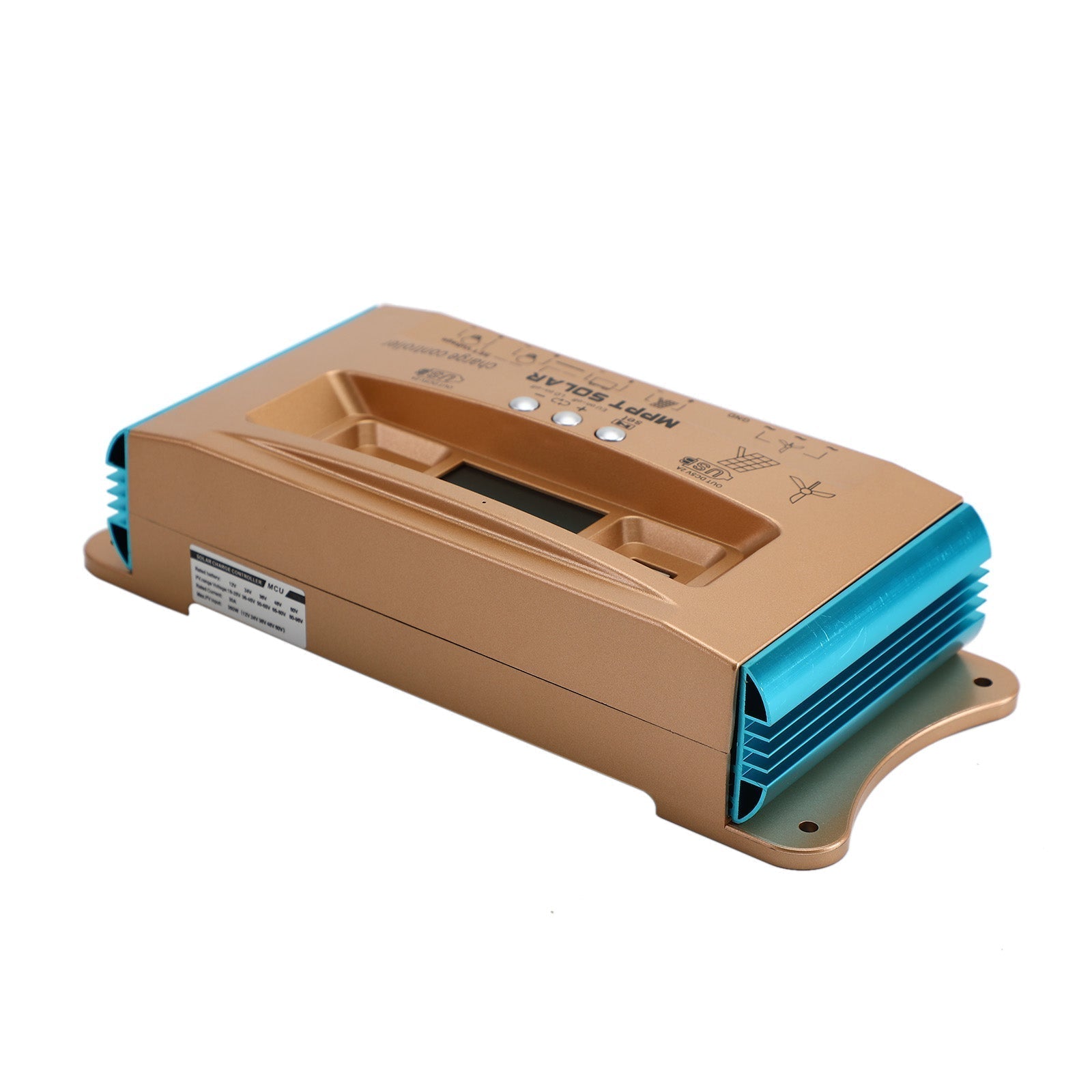 60A MPPT Auto Dual USB Wind Solar Hybrid Charge Controller Charger 12V-60V