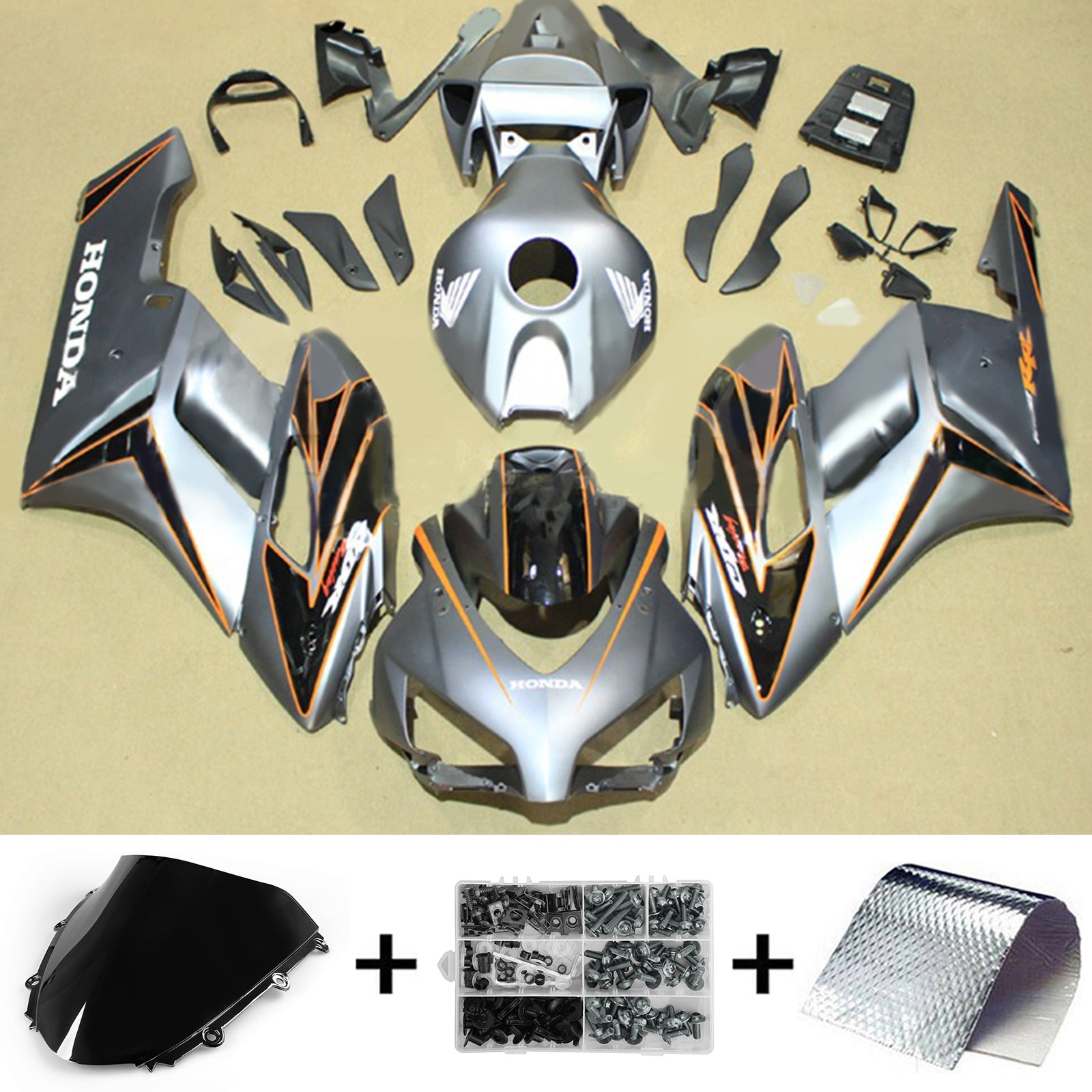 2004-2005 Honda CBR1000RR Kit de carenado Carrocería Plástico ABS