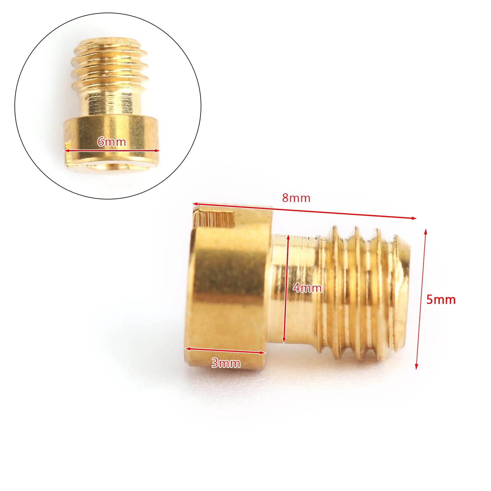 10set Ronde Hoofd Jet 5mm 82-105 Voor GY6 Motorfiets Scooter Carburateur PZ19 Generieke