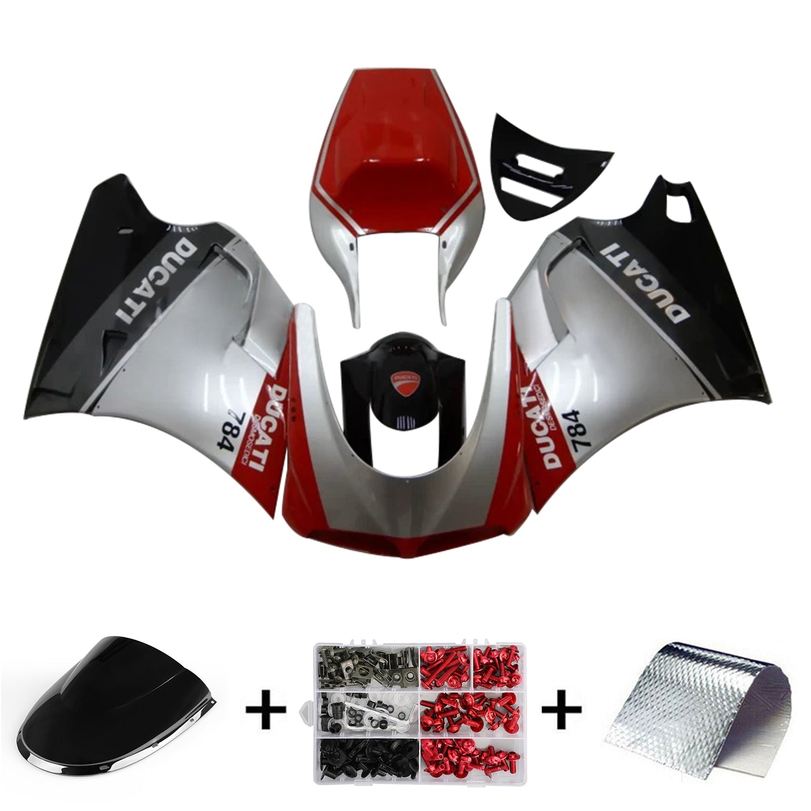 1996-2002 Ducati 996 748 916 998 FAIRING KIT BOODYWORK ABS #103