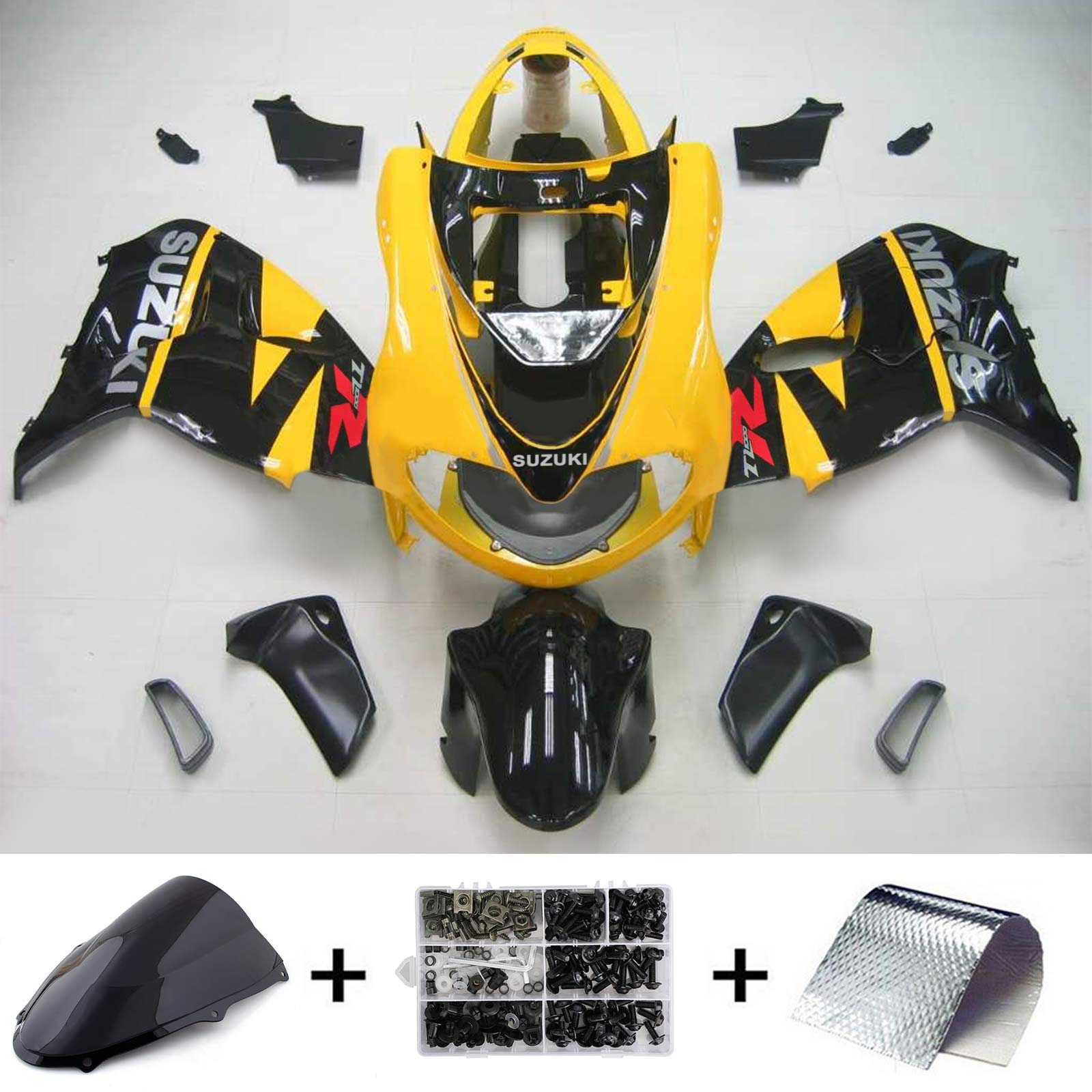 1998-2003 Suzuki TL1000R Amotopart Injeksjon Fairing Kit Bodywork Plast Abs #118