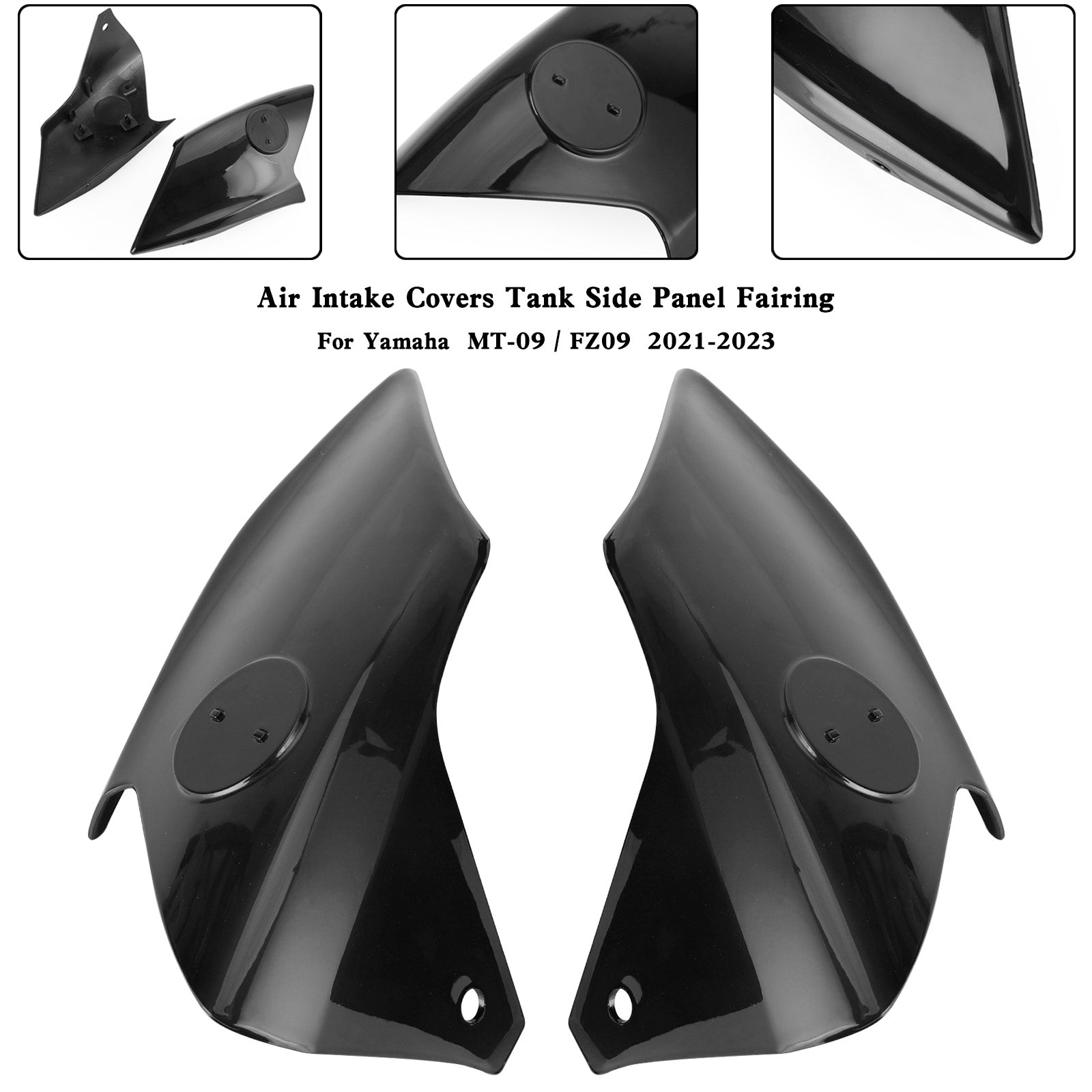 Yamaha MT-09 FZ09 2021-2023 Cubiertas de entrada de aire Panel lateral del tanque Carenado