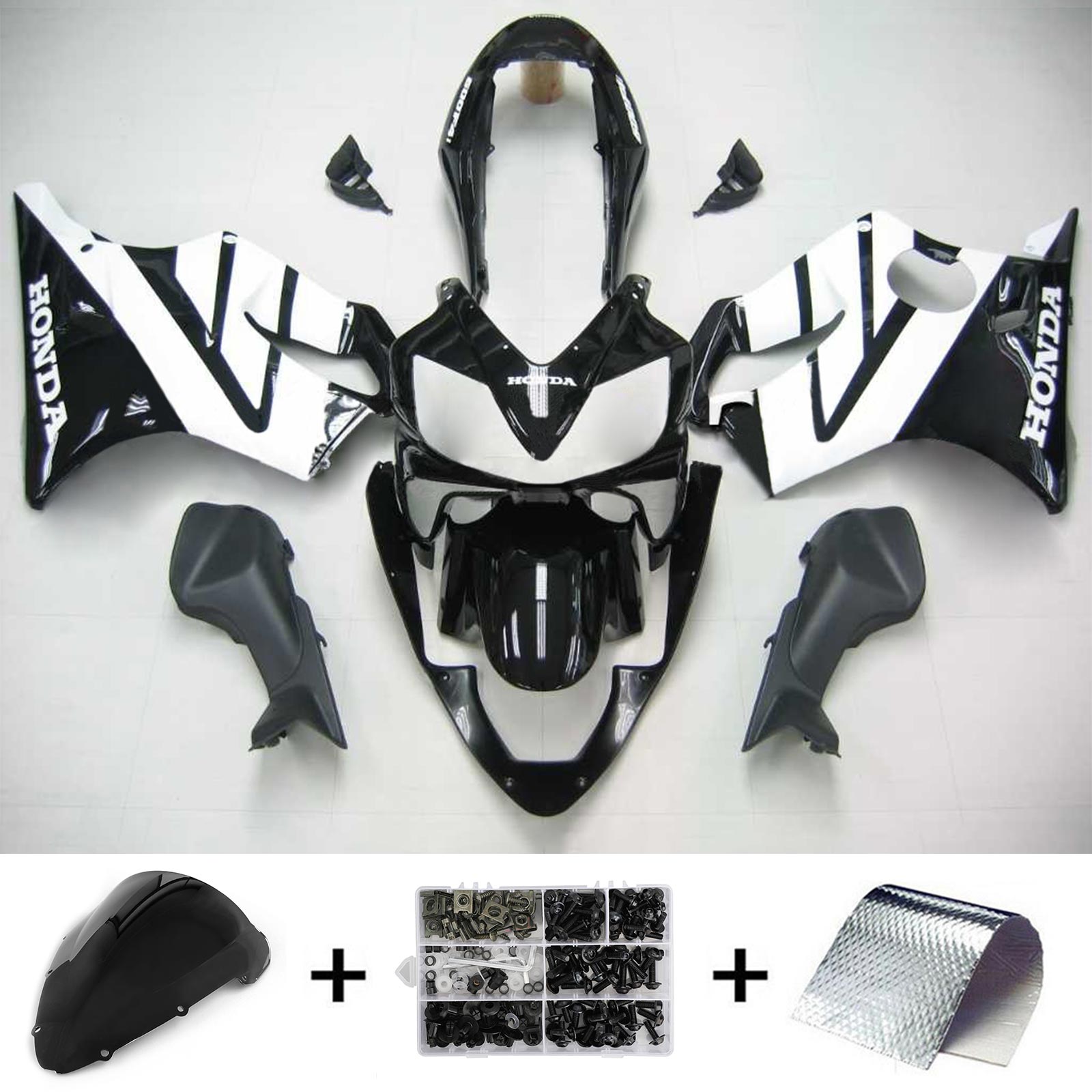 2004-2007 Honda CBR600 F4I Amotopart Injection Fairing Kit Bodywork Plastic ABS #104