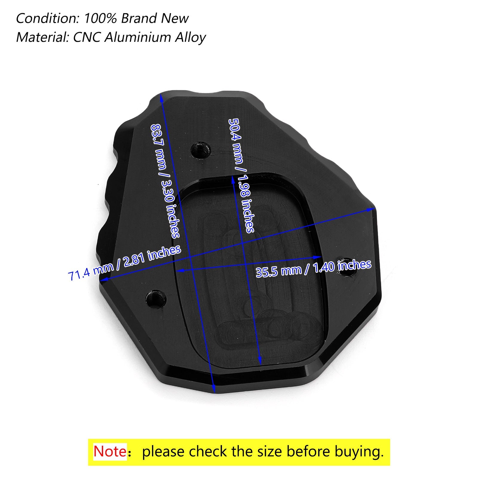 Rozšírenie Kickstand Enlarger Plate pre Honda CB500X 2019 generic