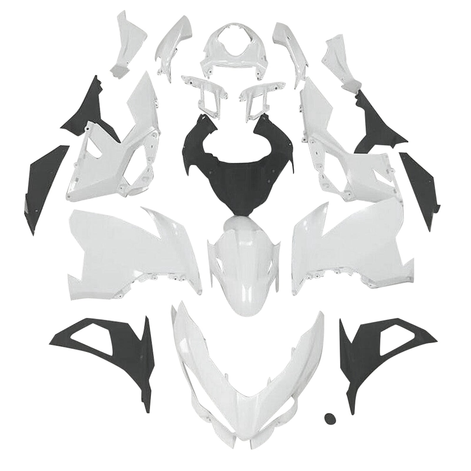 Kawasaki ex400/ninja400 2018-2023 fairing injektion omålad