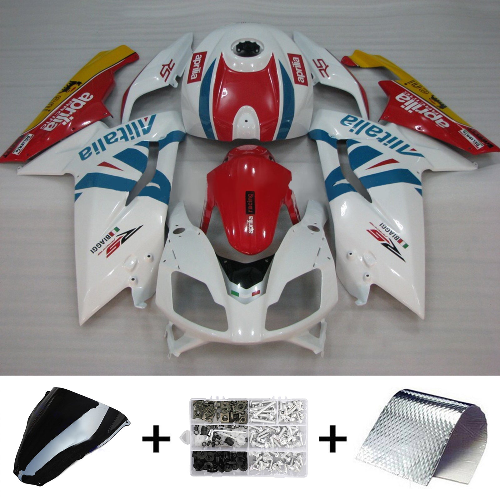 2006-2011 Aprilia Rs125 Amotopart Injection Fairing Kit Bodywork Plastic ABS #112