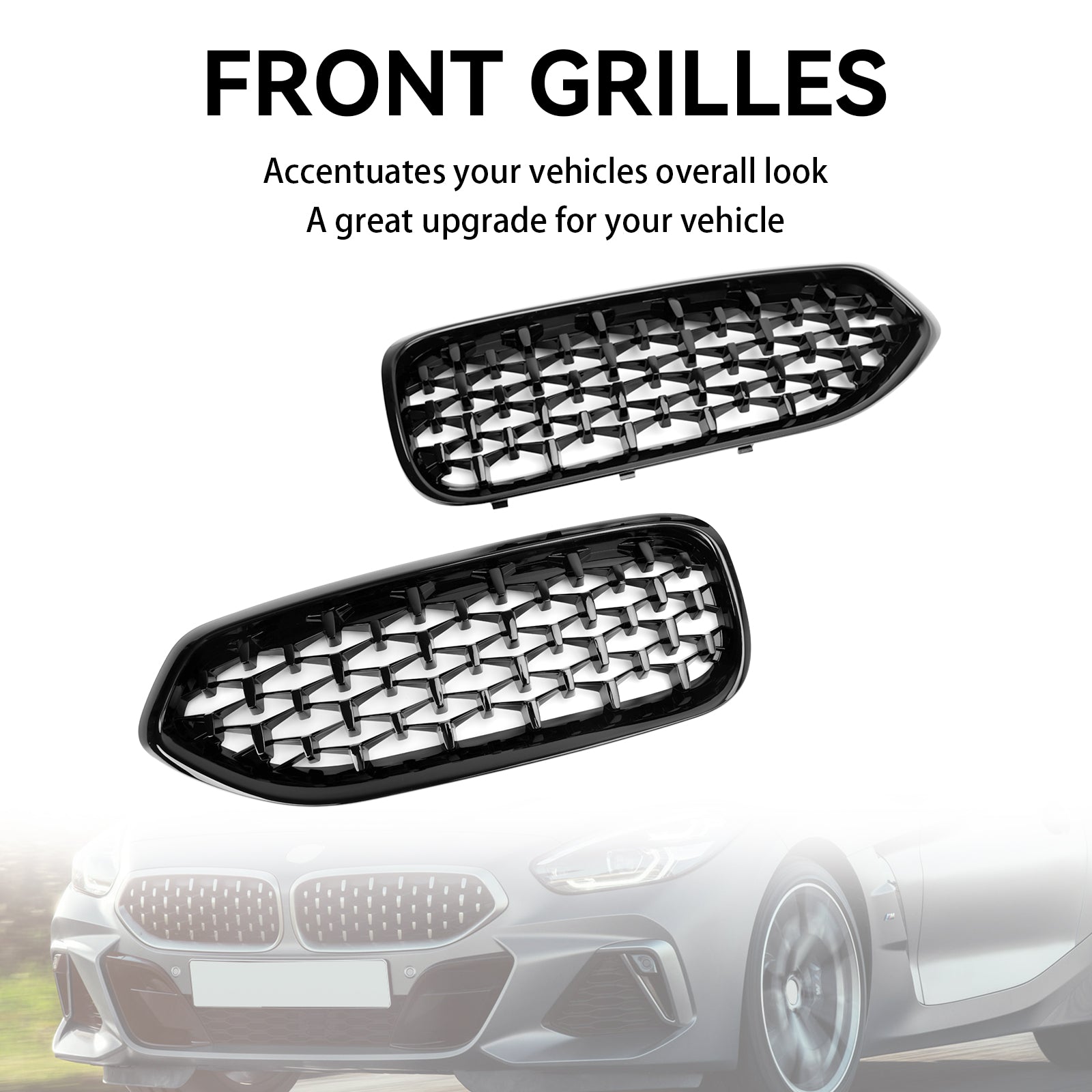 BMW G29 Z4 2019-2023 Diamond Blift Black Front Kidney Grill Grille