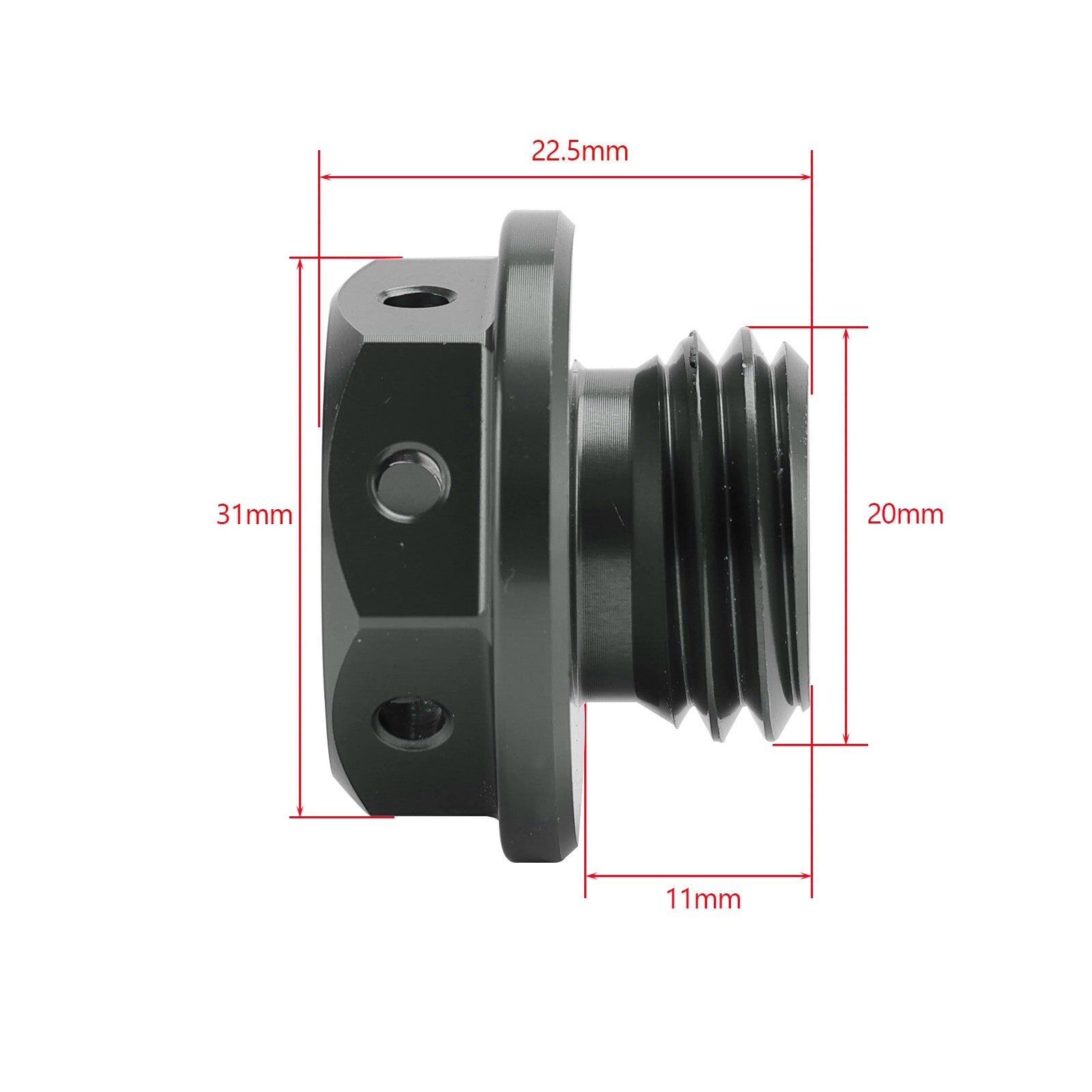 Honda Super Cub 125 C125 TRAIL 125 CT125 2019-2023 CNC olievuldop M20x2.5