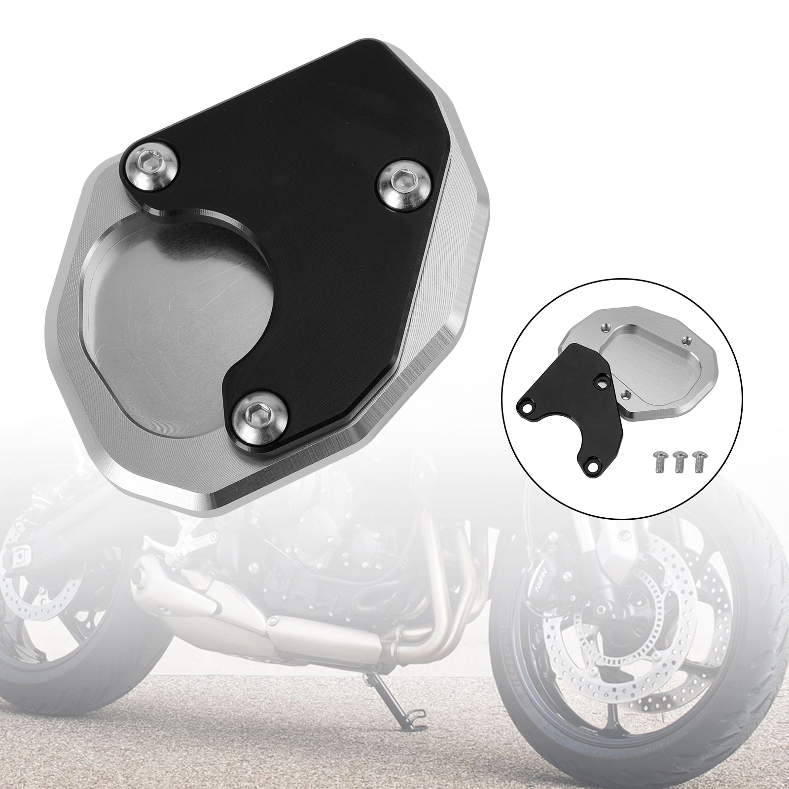 Trident 660 2021 2022 Kickstand Förstora plattplatta