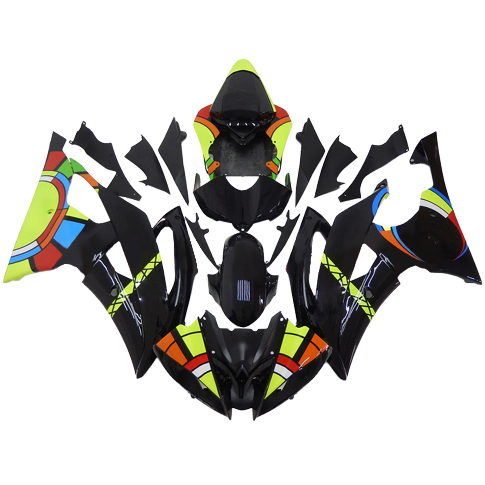 2008-2016 Yamaha YZF 600 R6 Kit de carenado Carrocería Plástico ABS