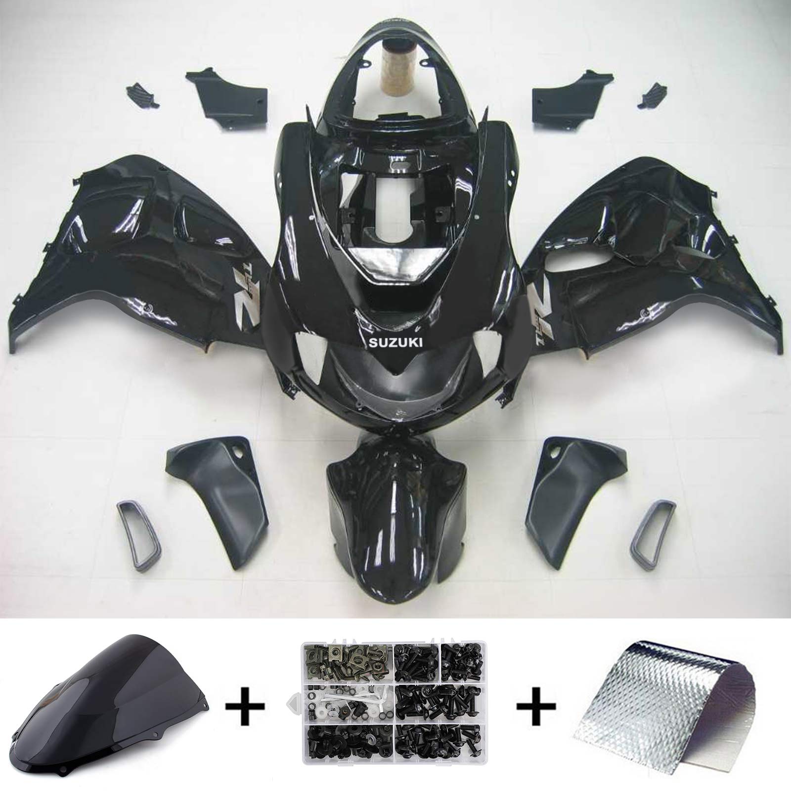 1998-2003 Suzuki TL1000R Amotopart Injeksjon Fairing Kit Bodywork Plast Abs #121