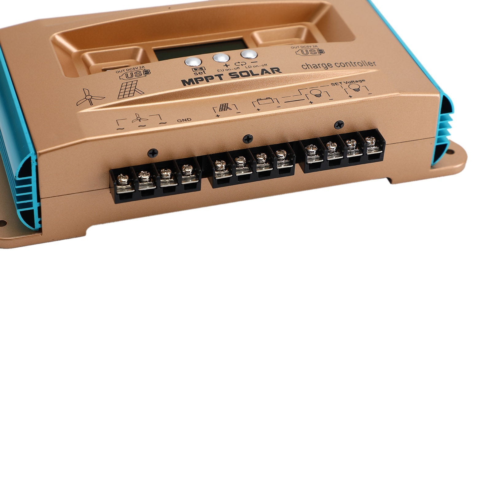 30A MPPT AUTO Double chargeur de charge hybride à vent USB CHARGEUR 12V-60V