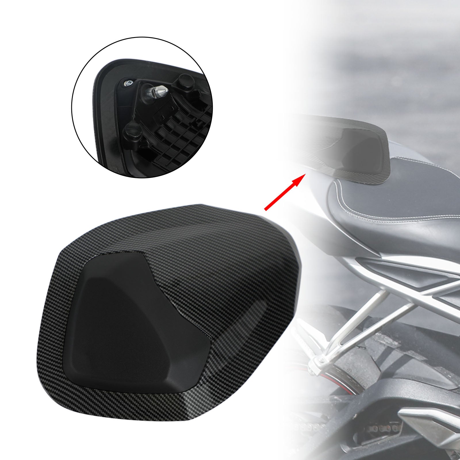 2017-2019 Street Triple RS 765 Zadné chvostové sedadlo kapotáže kryt krytu generický