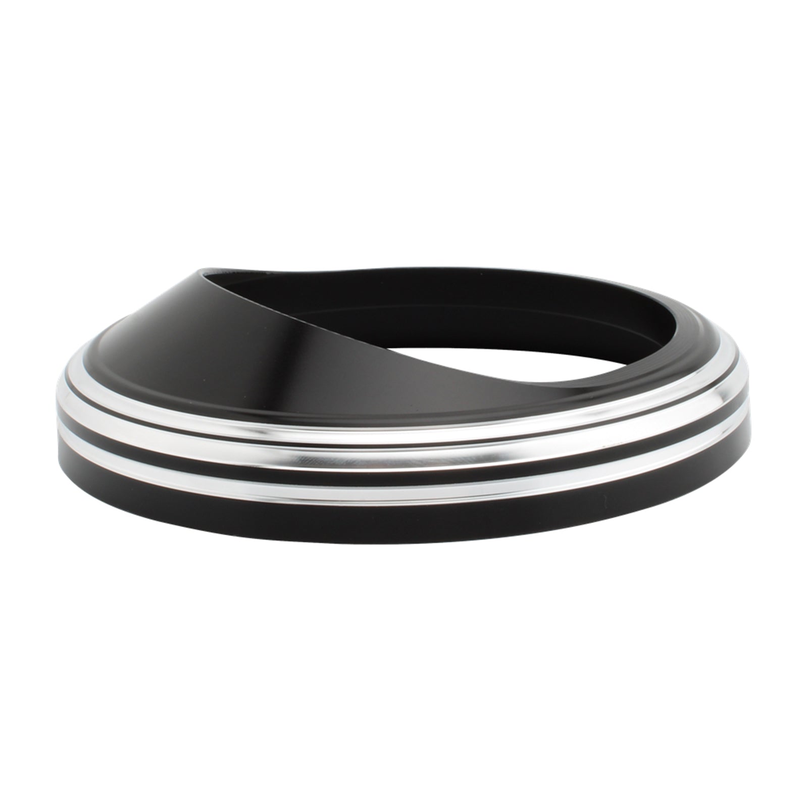 5" Snelheidsmeterbehuizing Toerentellerdekselbescherming voor Glide Softail Fat Boy Fxst Zilver