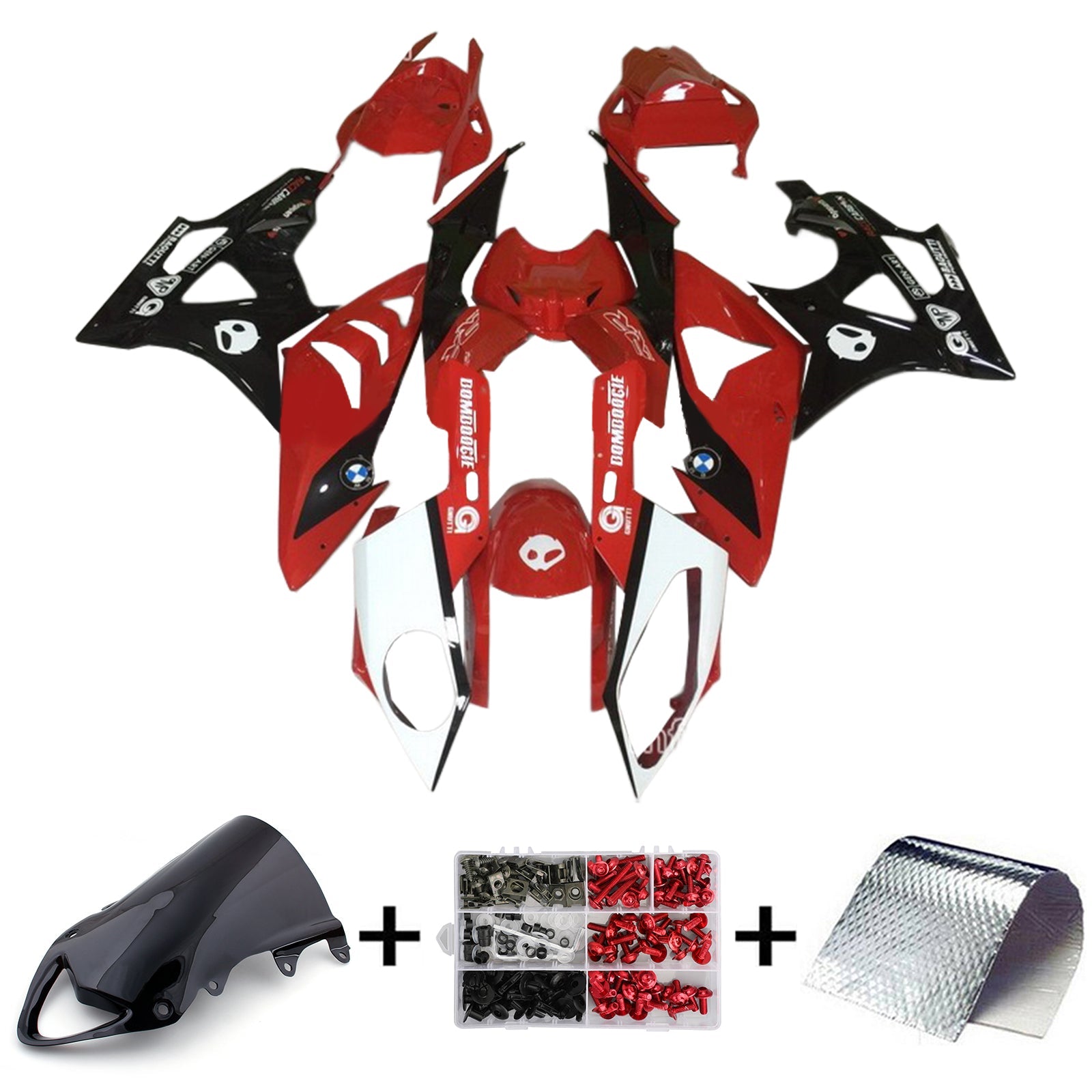 2009-2014 BMW S1000RR Kit de carénage Kit de carrosserie Plastique Abs