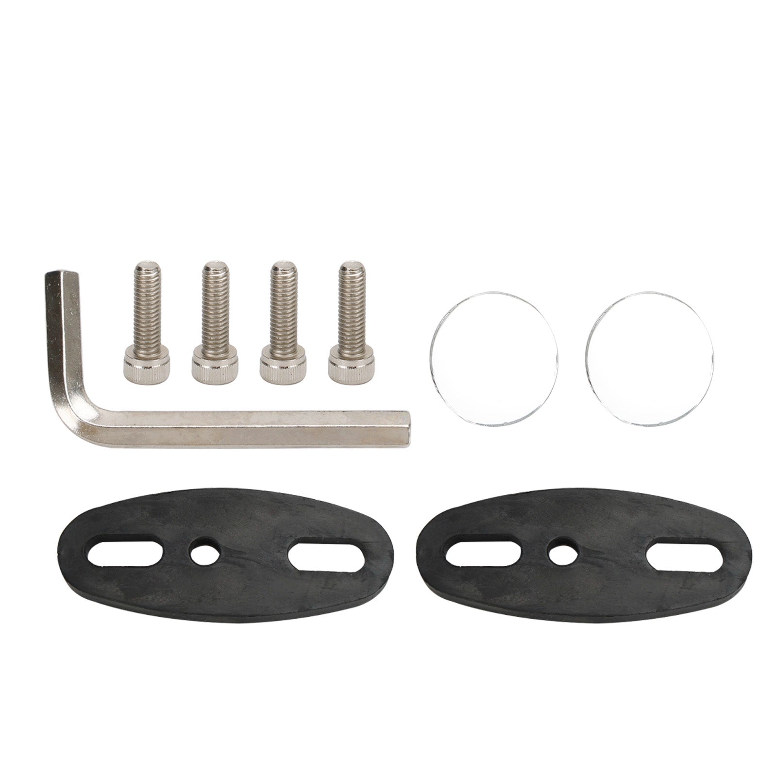 Wing Fin Spoiler Side Rearview Mirrors Blue Glass For Honda CBR125R 2011-2018