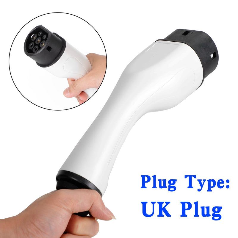 Protable 13A EV Charging Cable Type 6M 2 UK Plug 3 Pin Electric Car Charger