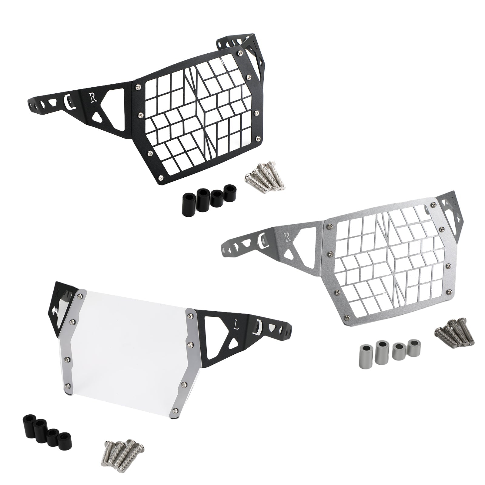 Protecteur de couvercle de protection de calandre de phare adapté pour Suzuki Dl1050 Xt A 19+, transparent