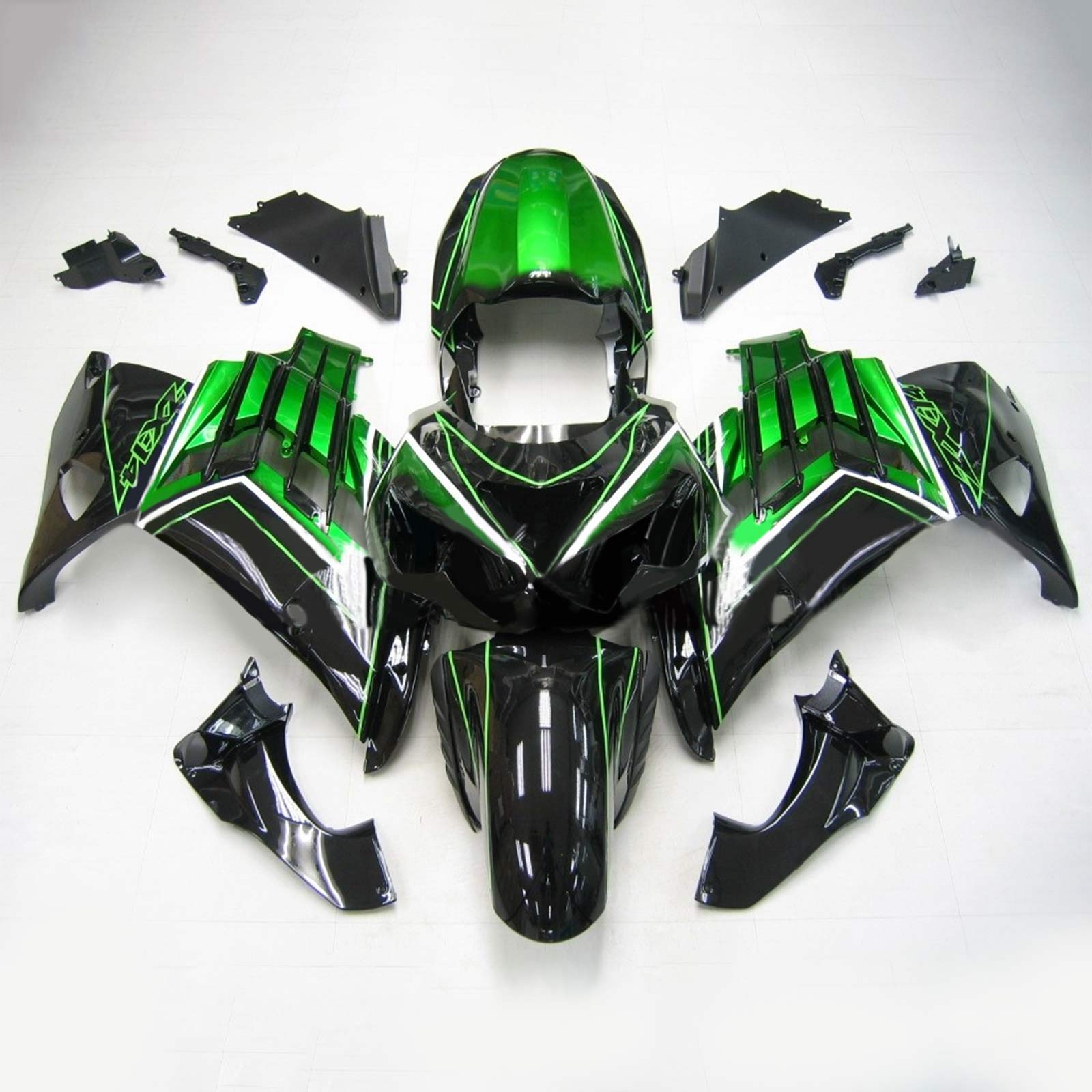 2012-2025 KAWASAKI ZX14R Kit de carénage injection Bodywork Plastic Abs # 104