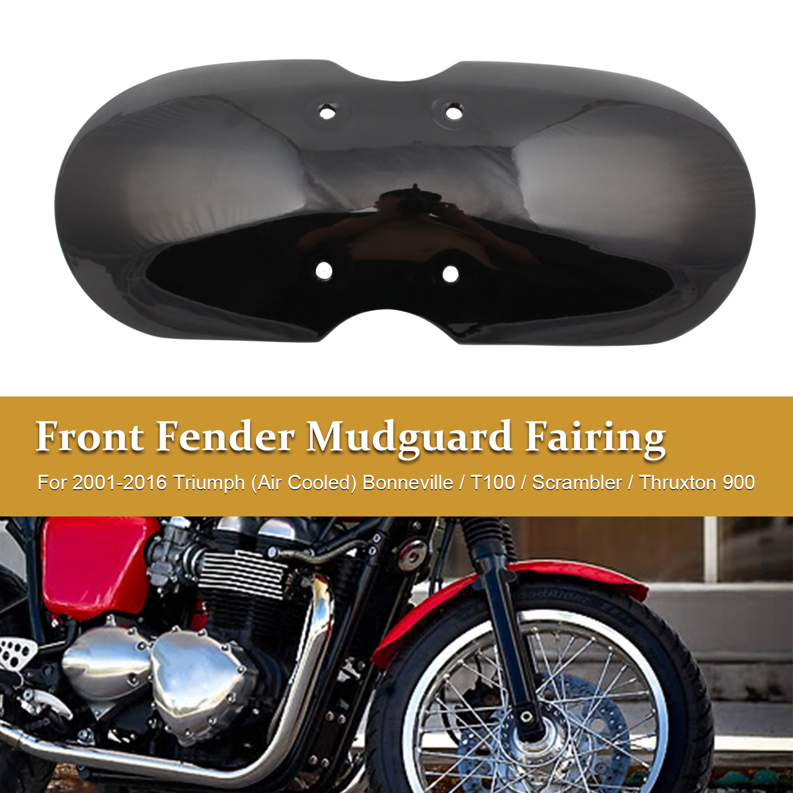 2001-2016 Bonneville T100 Scrambler Thruxton voorspatbordspatbord