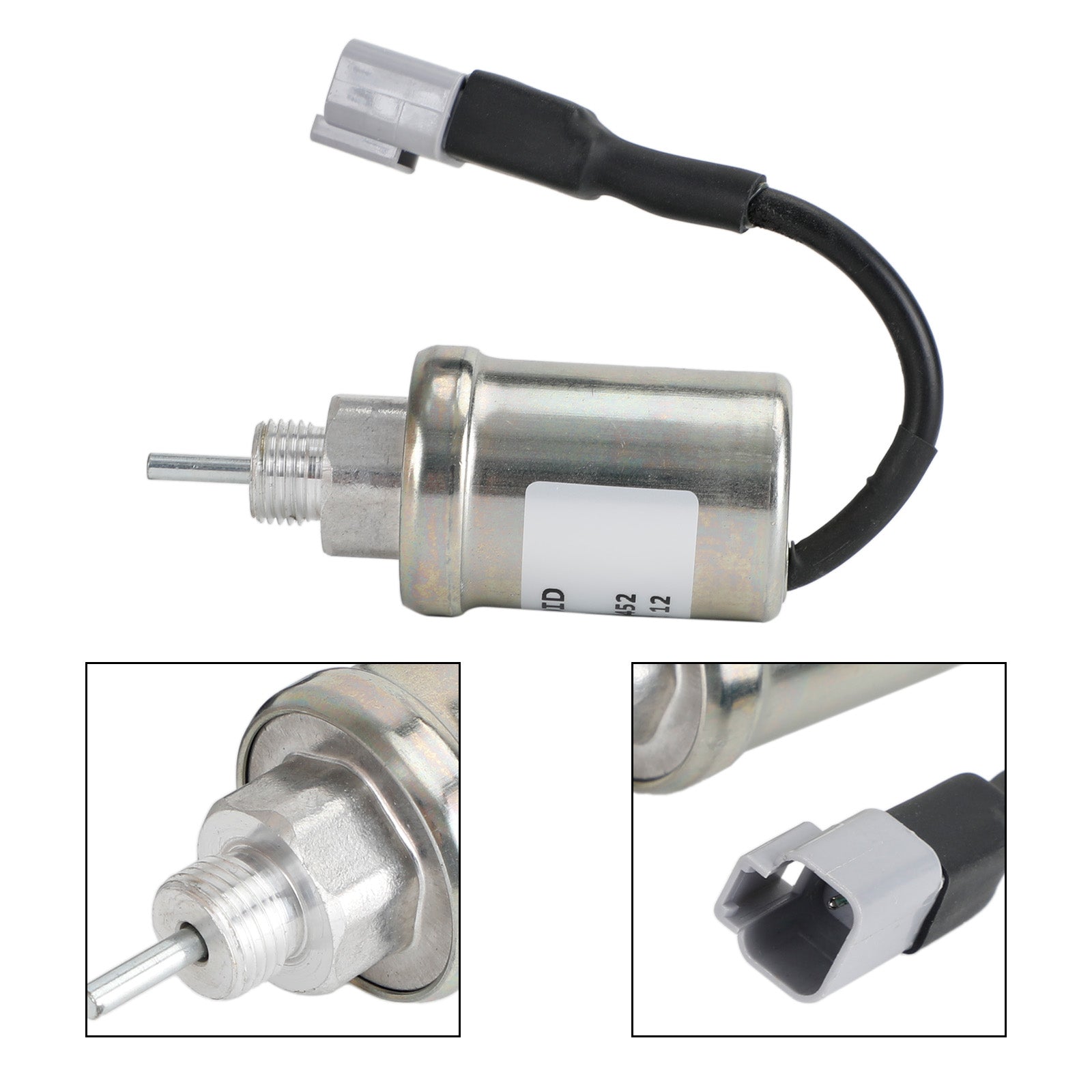 Solenoide de cierre de combustible U85206452 para Perkins 402D 403C 403D 404C 404D