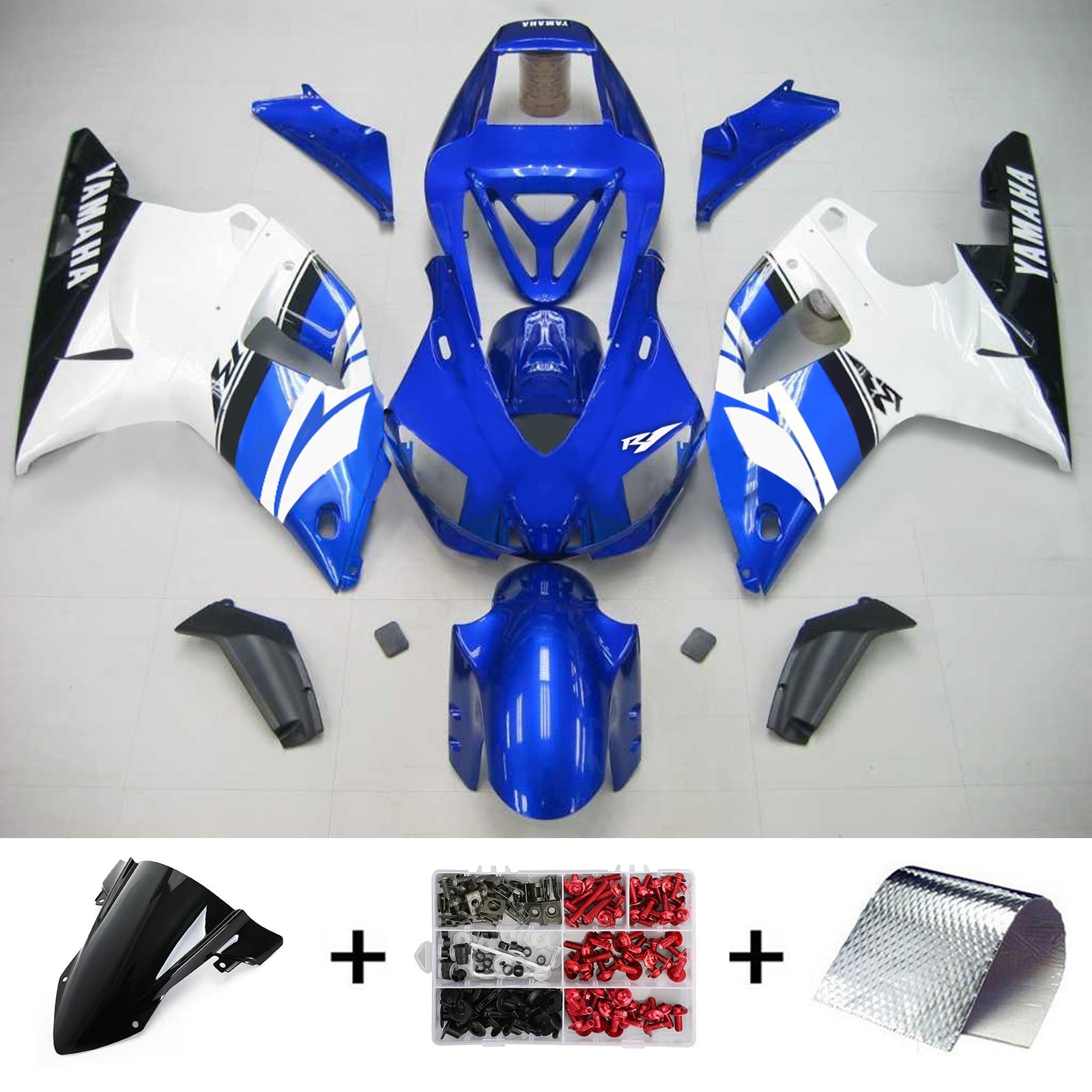 1998-1999 Yamaha yzf 1000 R1 Kit de carénage injection amotopart bodywork Plastic Abs # 102