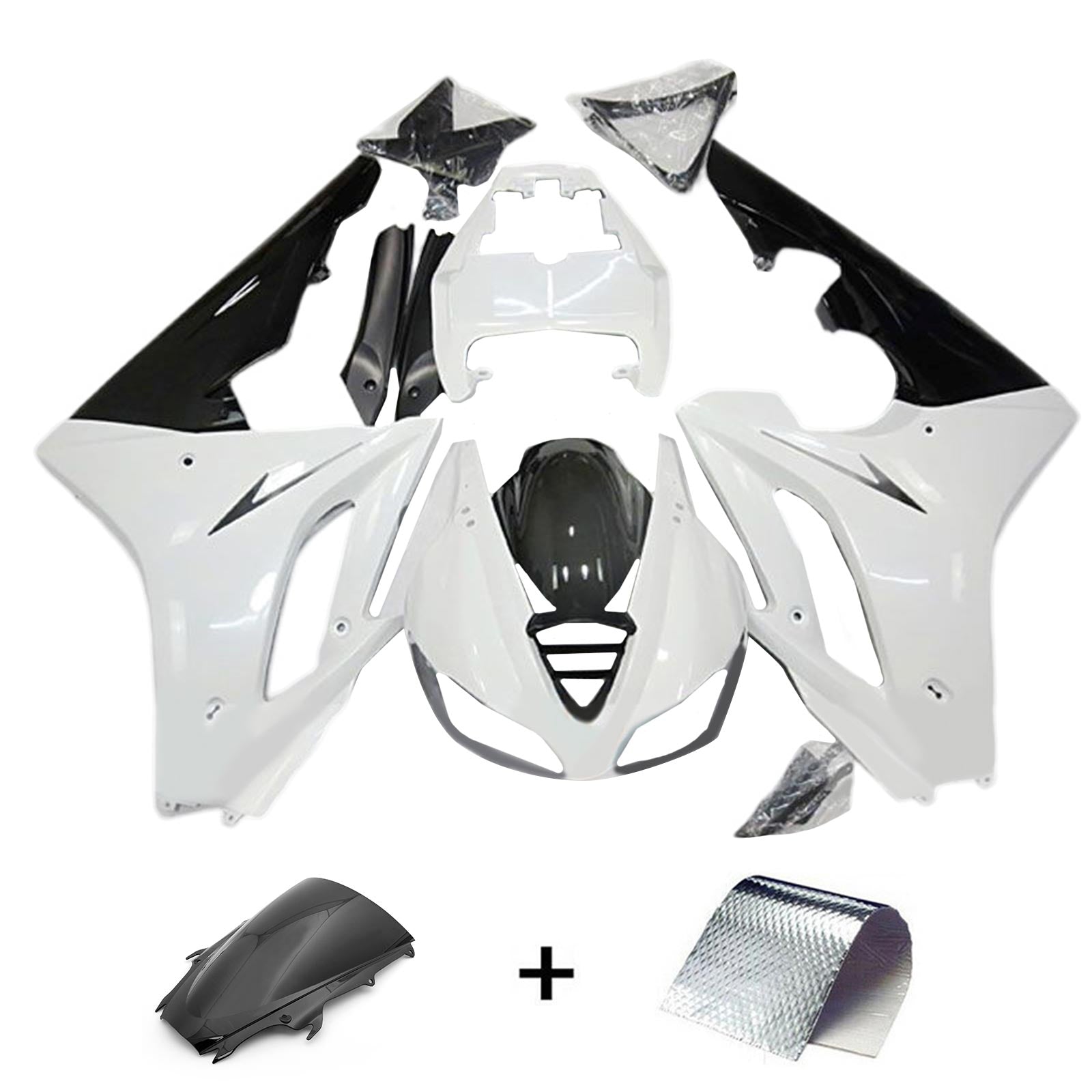 2009-2012 Triumph Daytona 675 Kit de carénage Kit de carrosserie en plastique Abs
