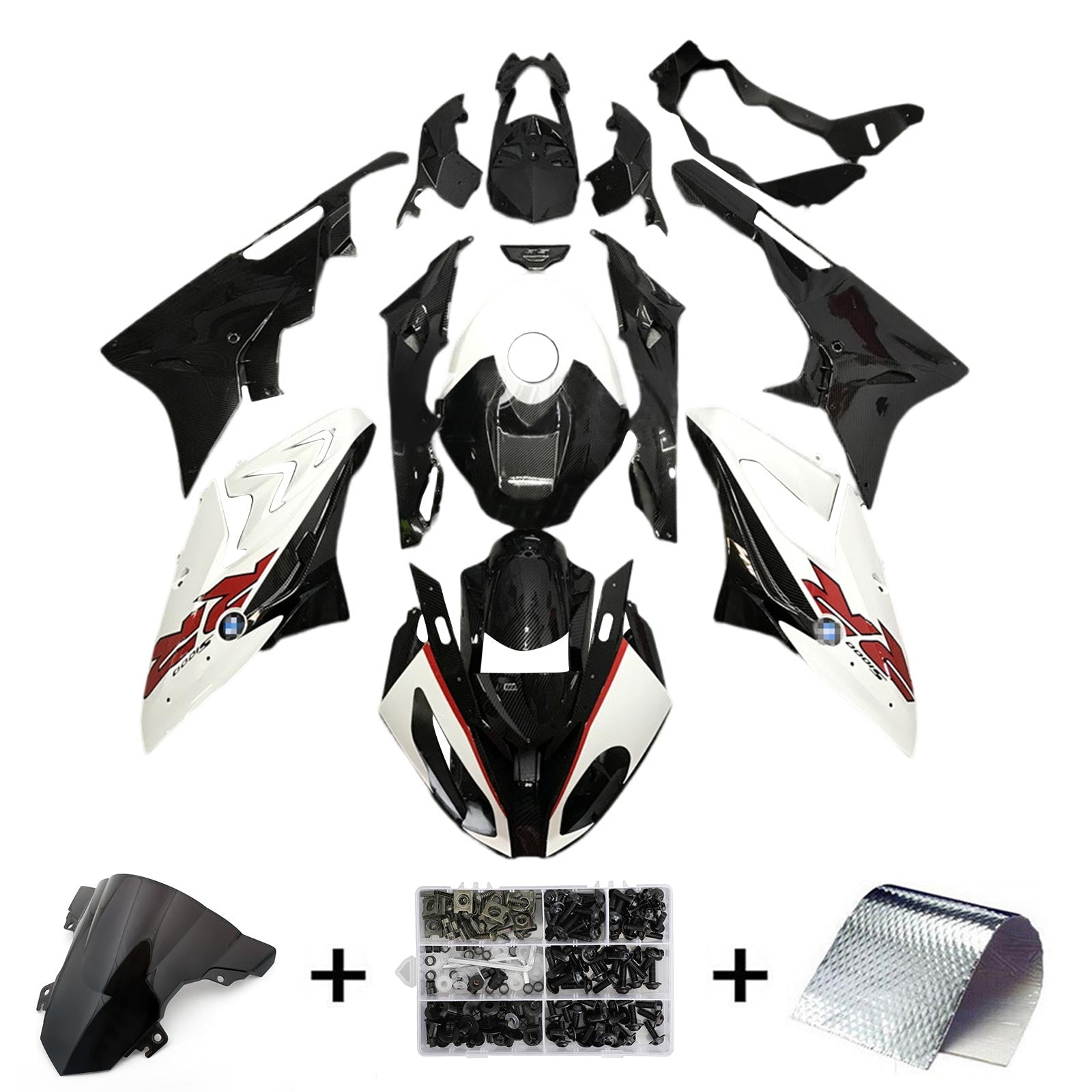 2017-2018 BMW S1000RR Kit Carénage Carrosserie Plastique ABS
