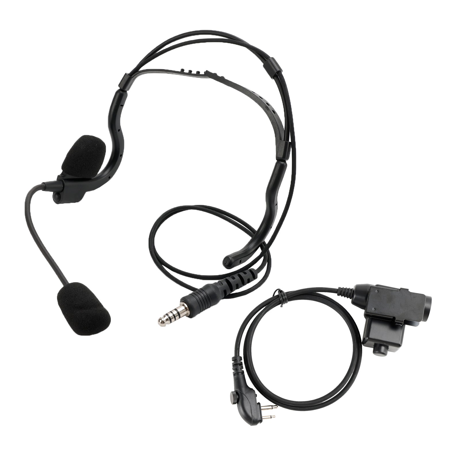För HYT PD415 PD500 PD505 6-stift U94 PTT 7.1-C8 bakre montering Plug Tactical Headset