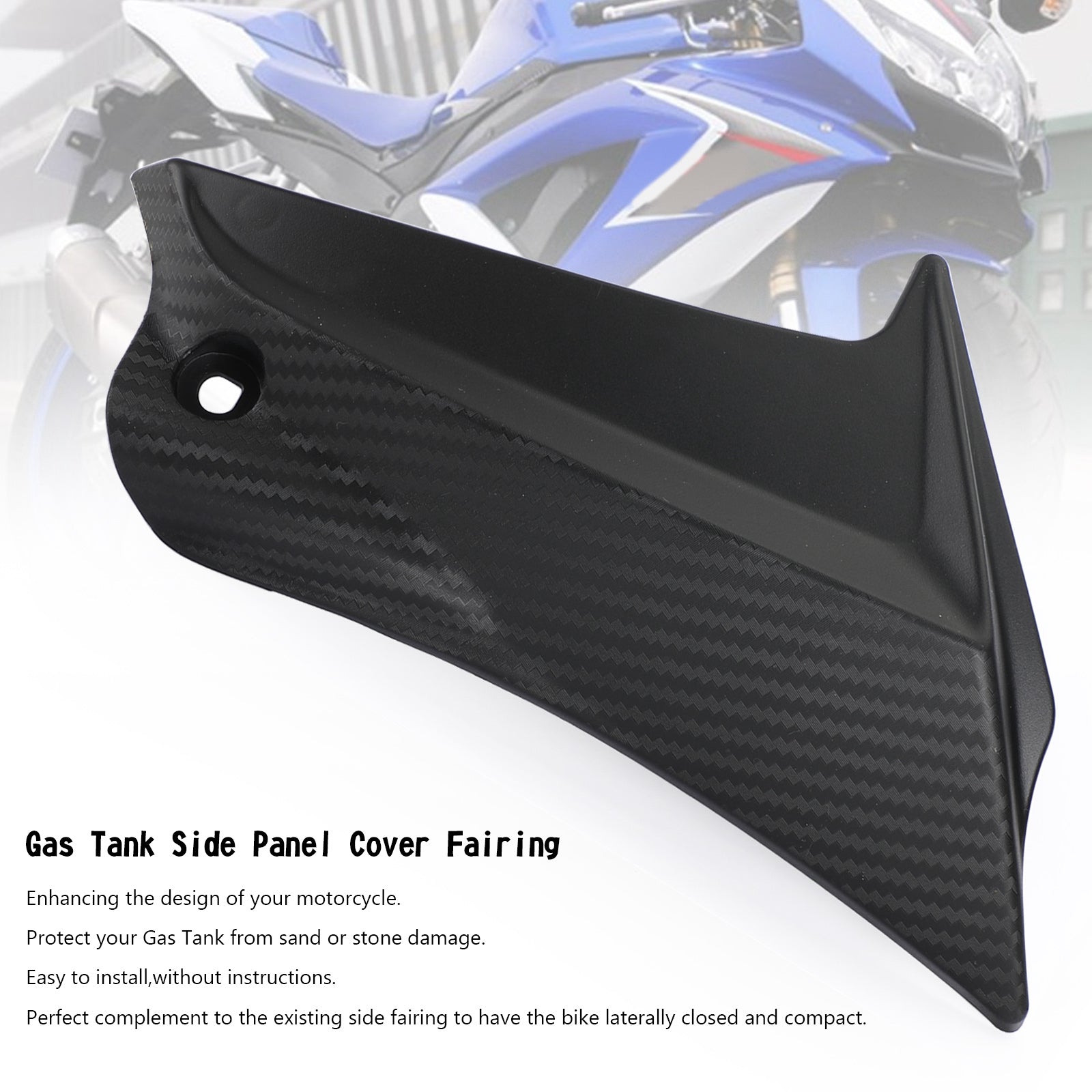 Tanksidan trimtäckpanelen som mässar Cowl för Suzuki GSXR 600/750 2011-2020 K11 Generic