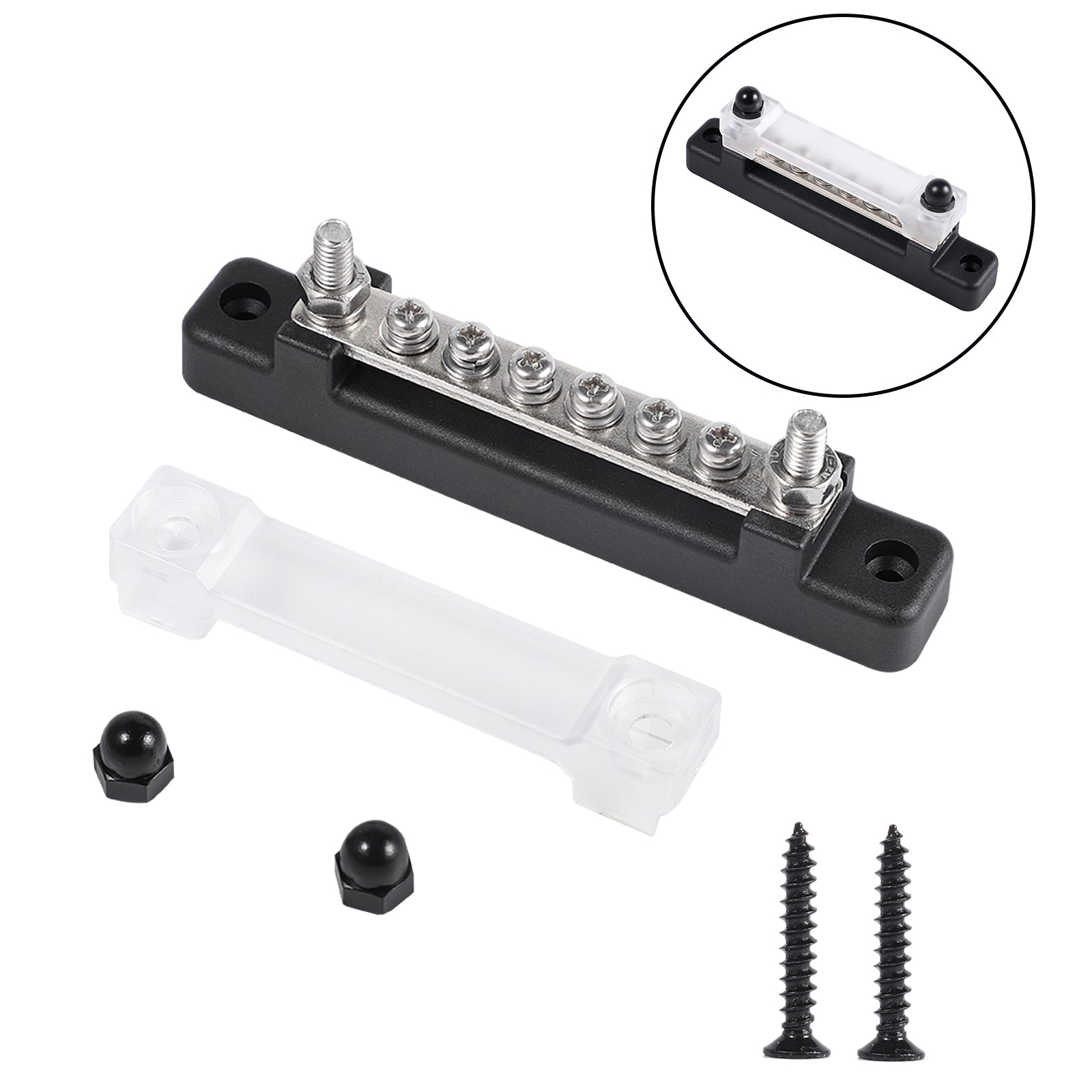 6-weg 150A distributie-aansluitblok auto-marine-boothouderafdekking 48V-busbar