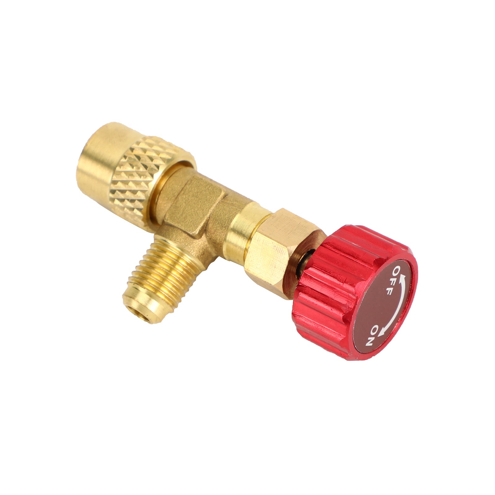 R410A kylpåfyllningsventiladapter 1/4" SAE-hane till 5/16" SAE Famale