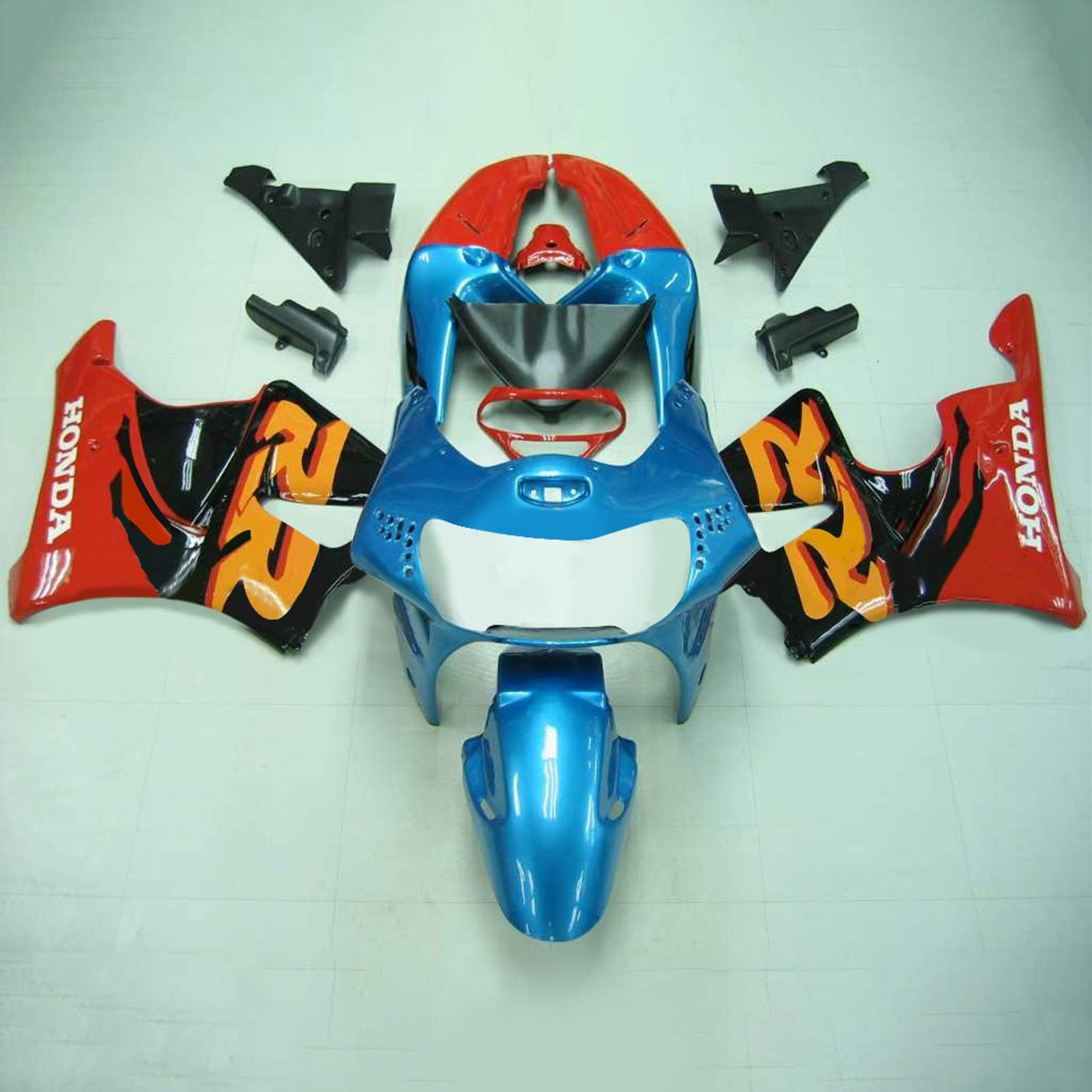 1998-1999 Honda CBR900RR 919 Amotopart Kit de carenado de inyección Carrocería Plástico ABS # 105