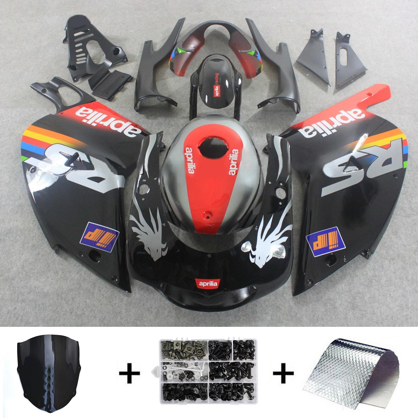 2000-2005 Aprilia RS125 Amotopart Injeksjon Fairing Kit Bodywork Plastic ABS #107