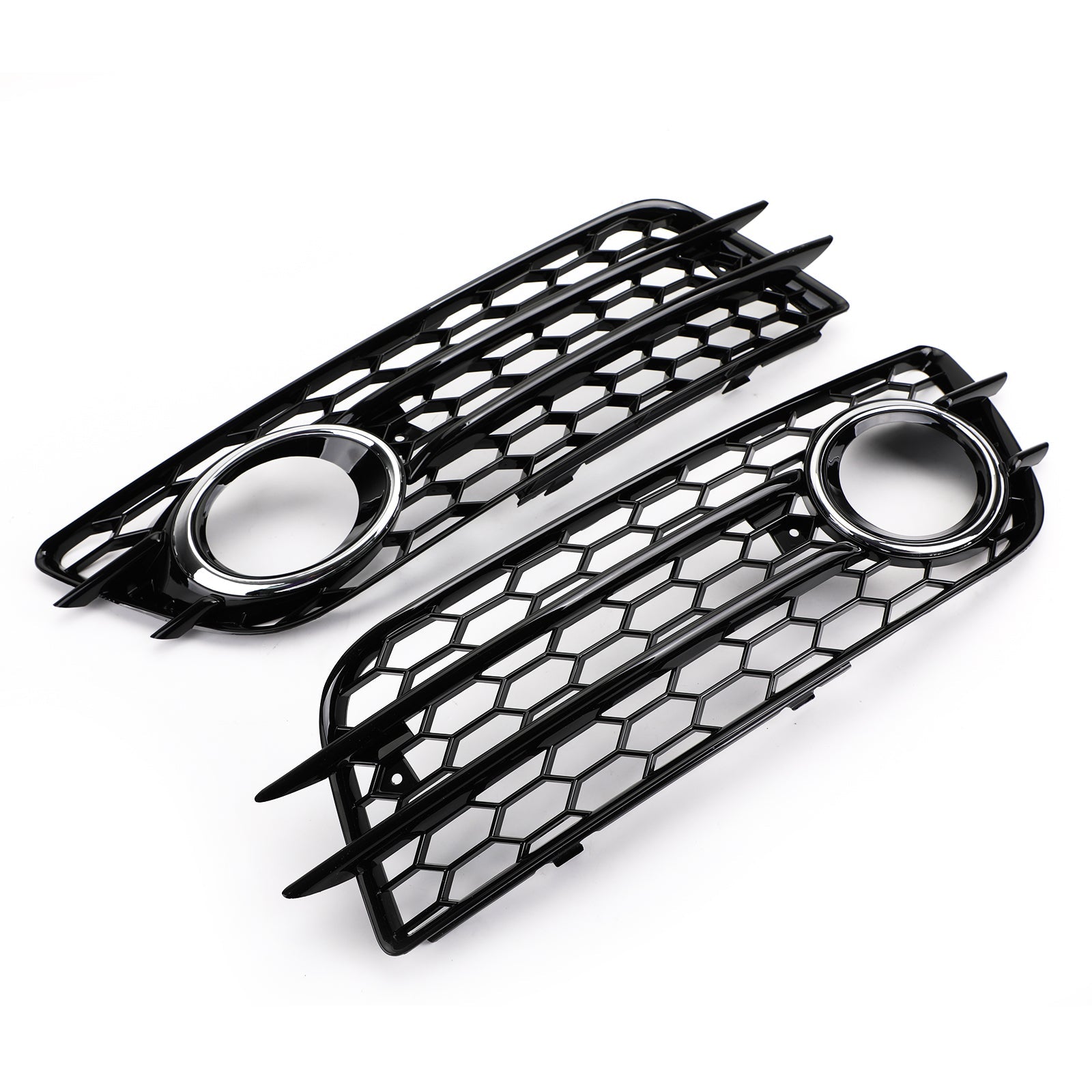 Audi A4 S-LINE 2008-2012 Audi Honeycomb Style Fog Light Grill Replacement Grille Bumper