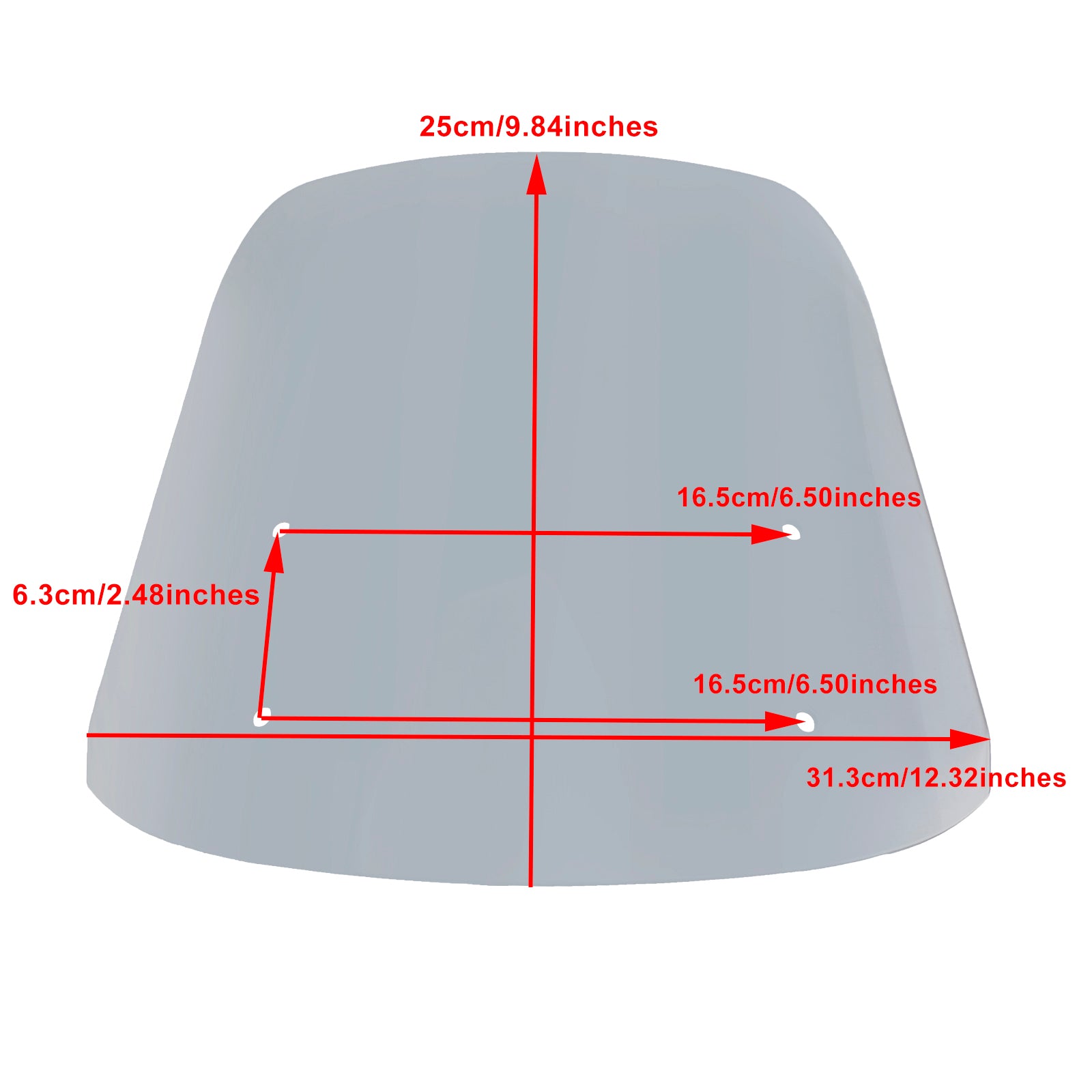 ABS Motocyklové čelné sklo čelného skla vhodné pre Honda CM1100 2021-2022 FedEx Express