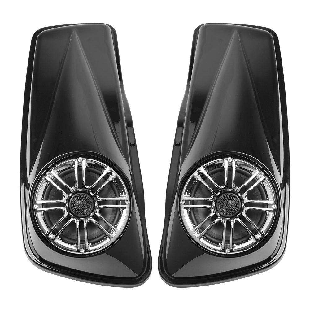 Høyttaler lokk for Harley Touring Street Electra Glide Hard Saddlebag 6.5 2014-21, Saddlebag lokk pakningsmaskinvare for turnégatelektra Glide 14-21, Saddlebag Triple 6.5 Lokk m/ høyttaler passer for Harley Touring Electra Glide 14-21