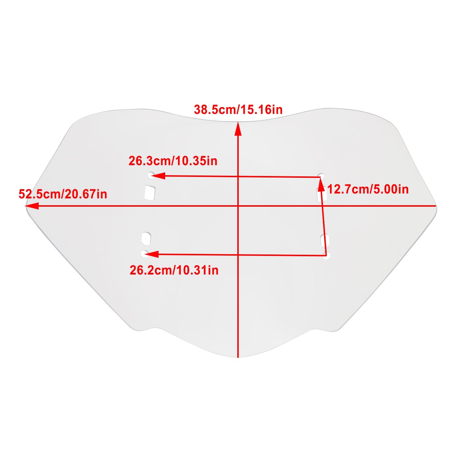 Honda Gold Wing GL1800 2018-2023 15" Parabrisas de motocicleta